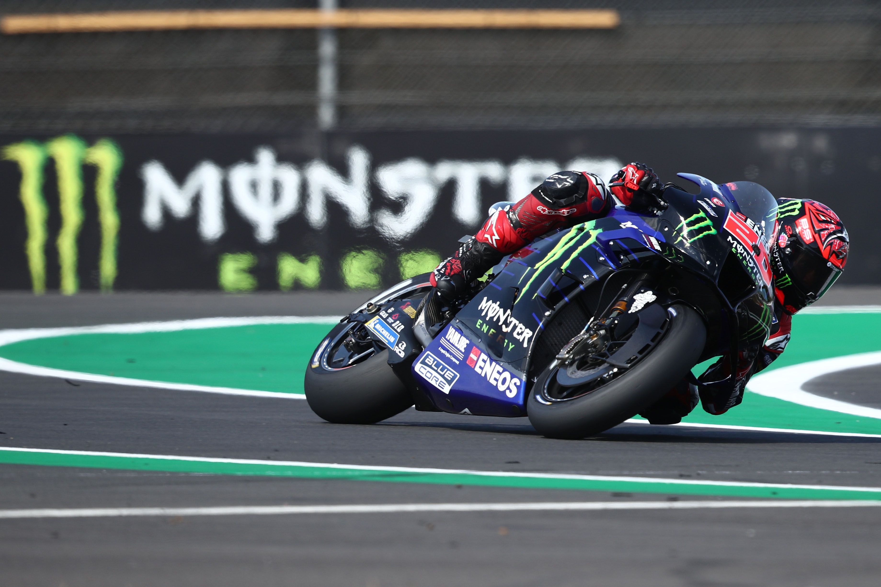Fabio Quartararo haciendo la long lap penalty, MotoGP Silverstone 2022
