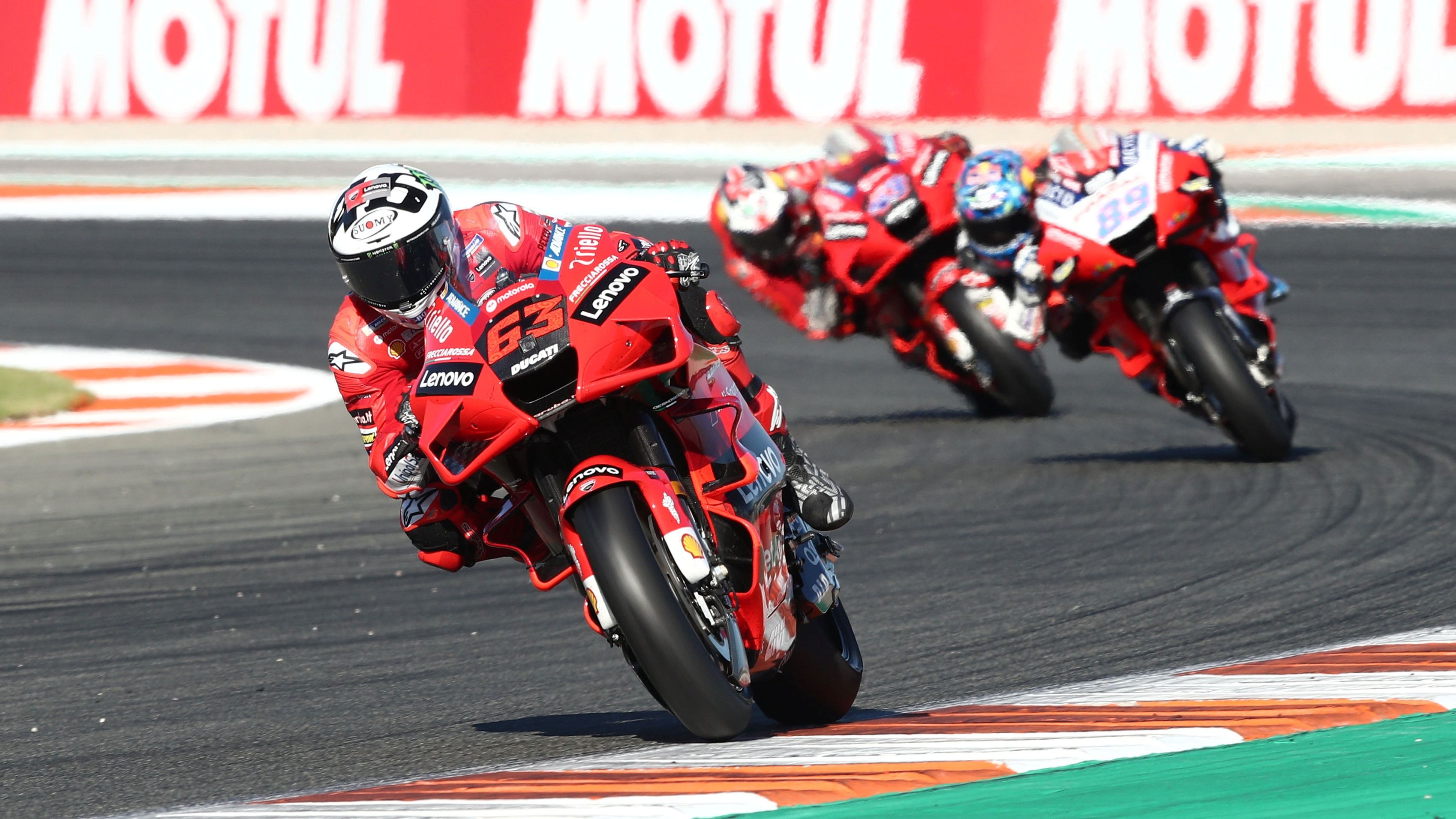 Ducati logró en Valencia 2021 su único triplete hasta ahora en MotoGP