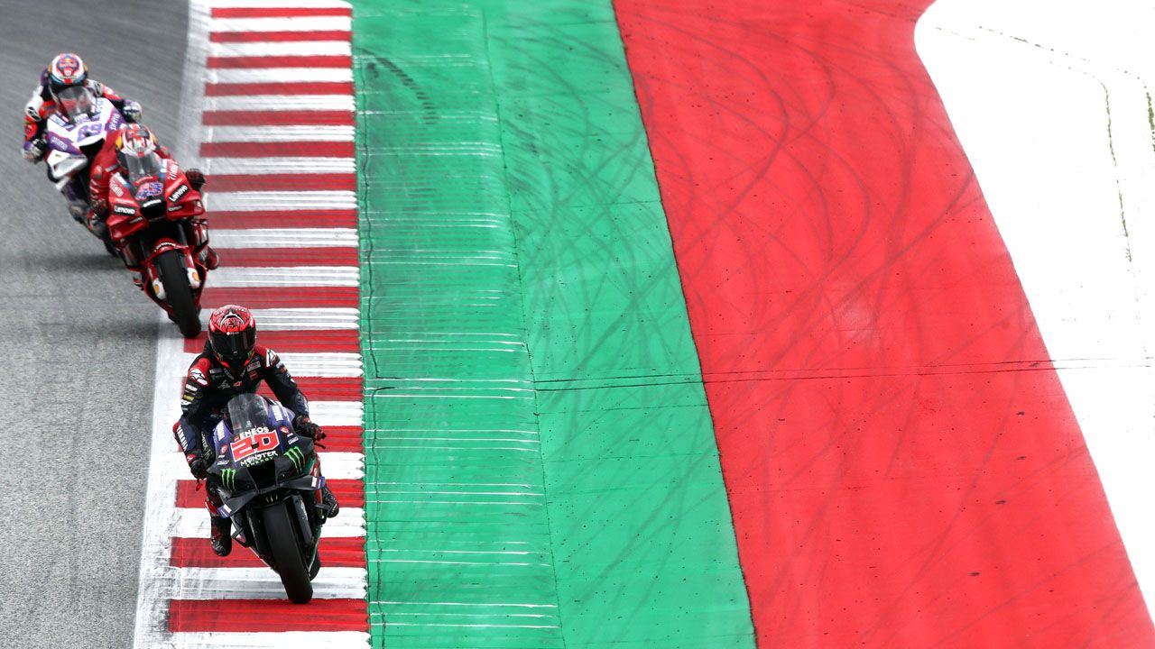 Espectacular segunda posición de Fabio Quartararo en Austria frente al arsenal Ducati.