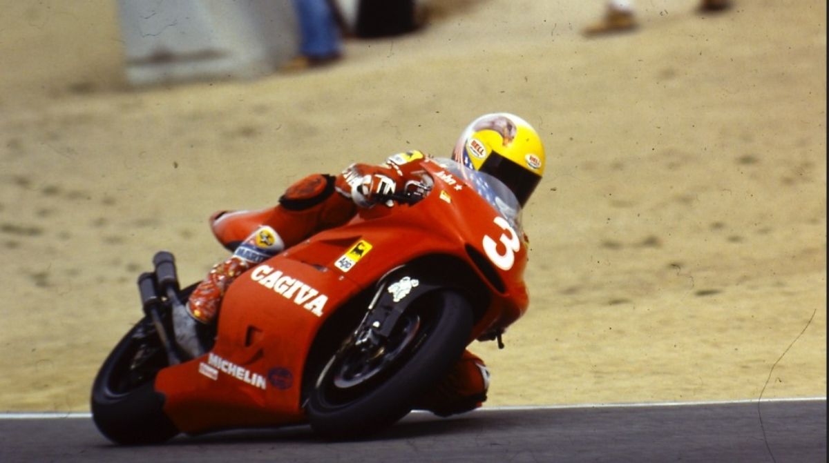 Imagen de una moto Cagiva / Credit: Maurice Büla © FIM