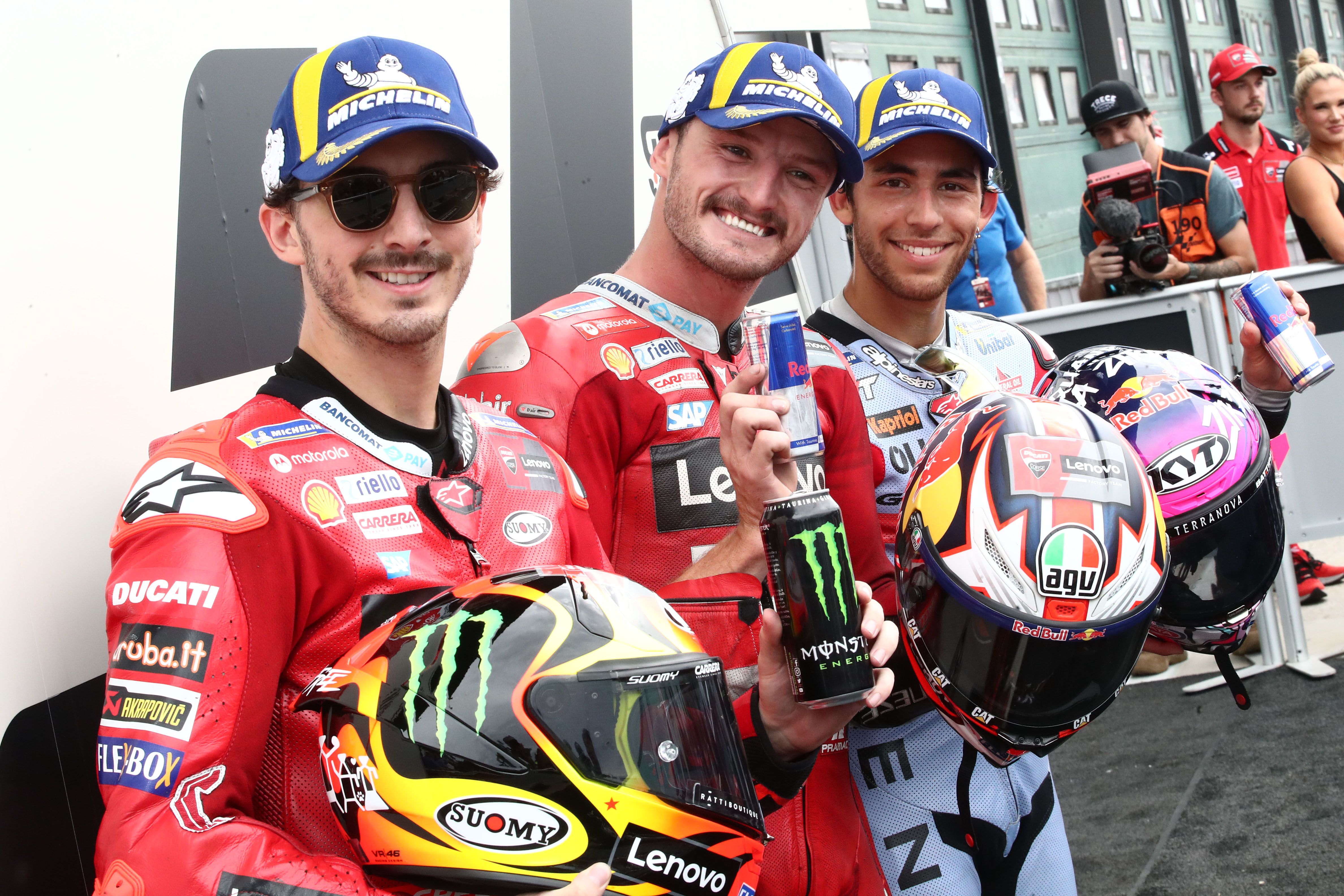 Pecco Bagnaia, segundo en la Q2, partirá quinto en parrilla por lesión.