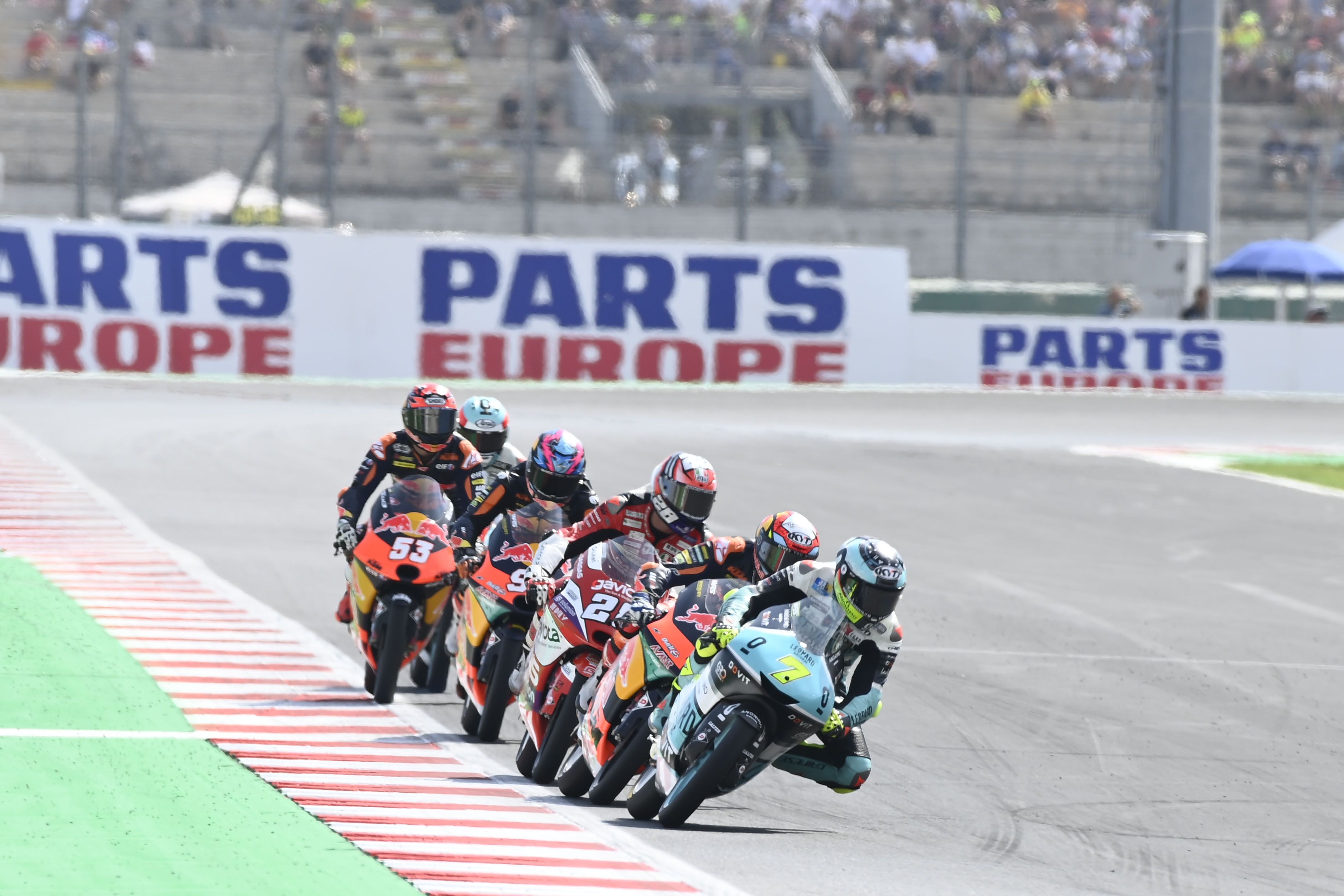 Dennis Foggia, Jaume Masià, Izan Guevara, Dani Holgado, Deniz Oncu y Tatsuki Suzuki, Moto3 Misano 2022