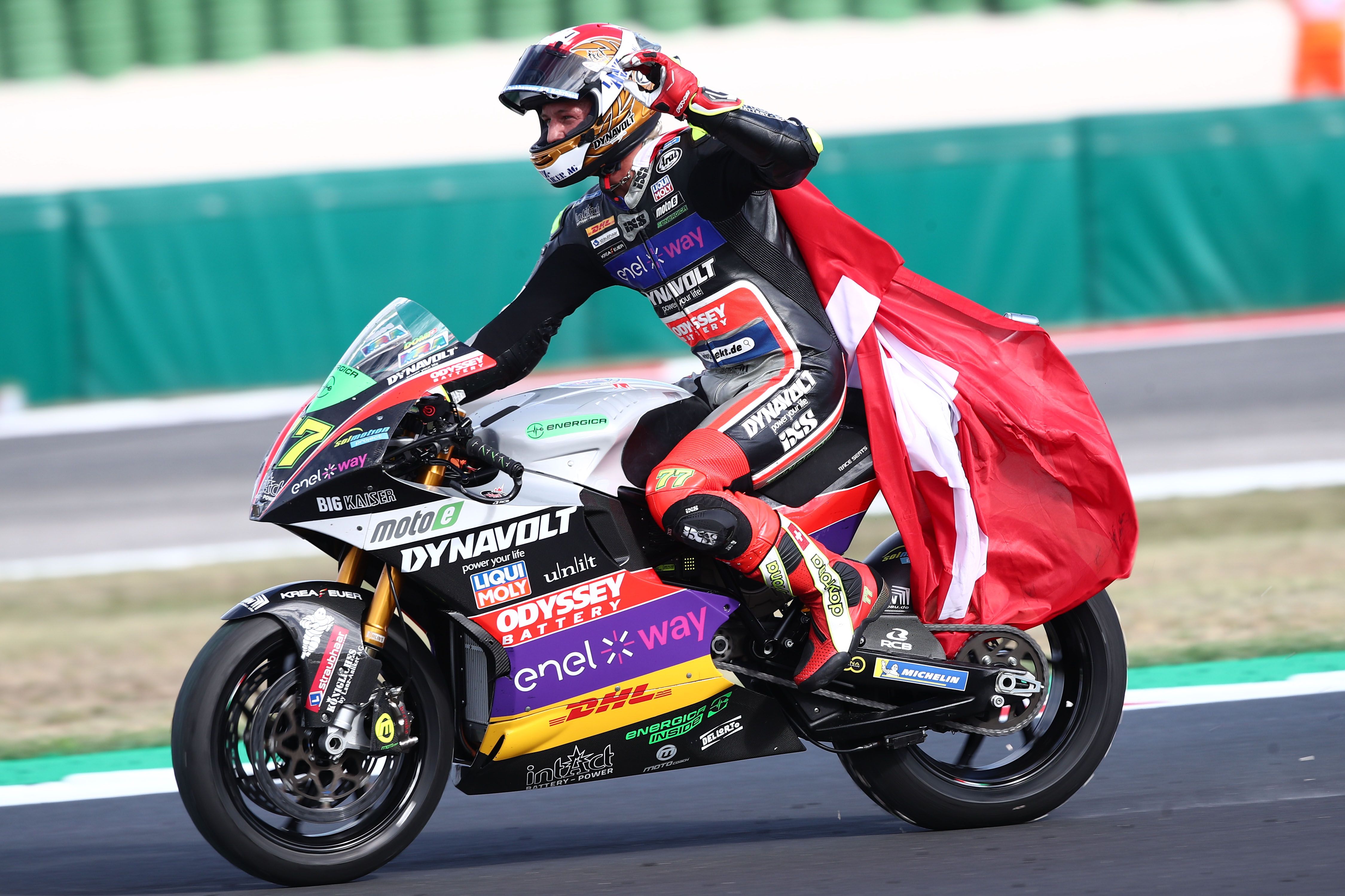 Dominique Aegerter se proclama campeón, MotoE Misano 2022