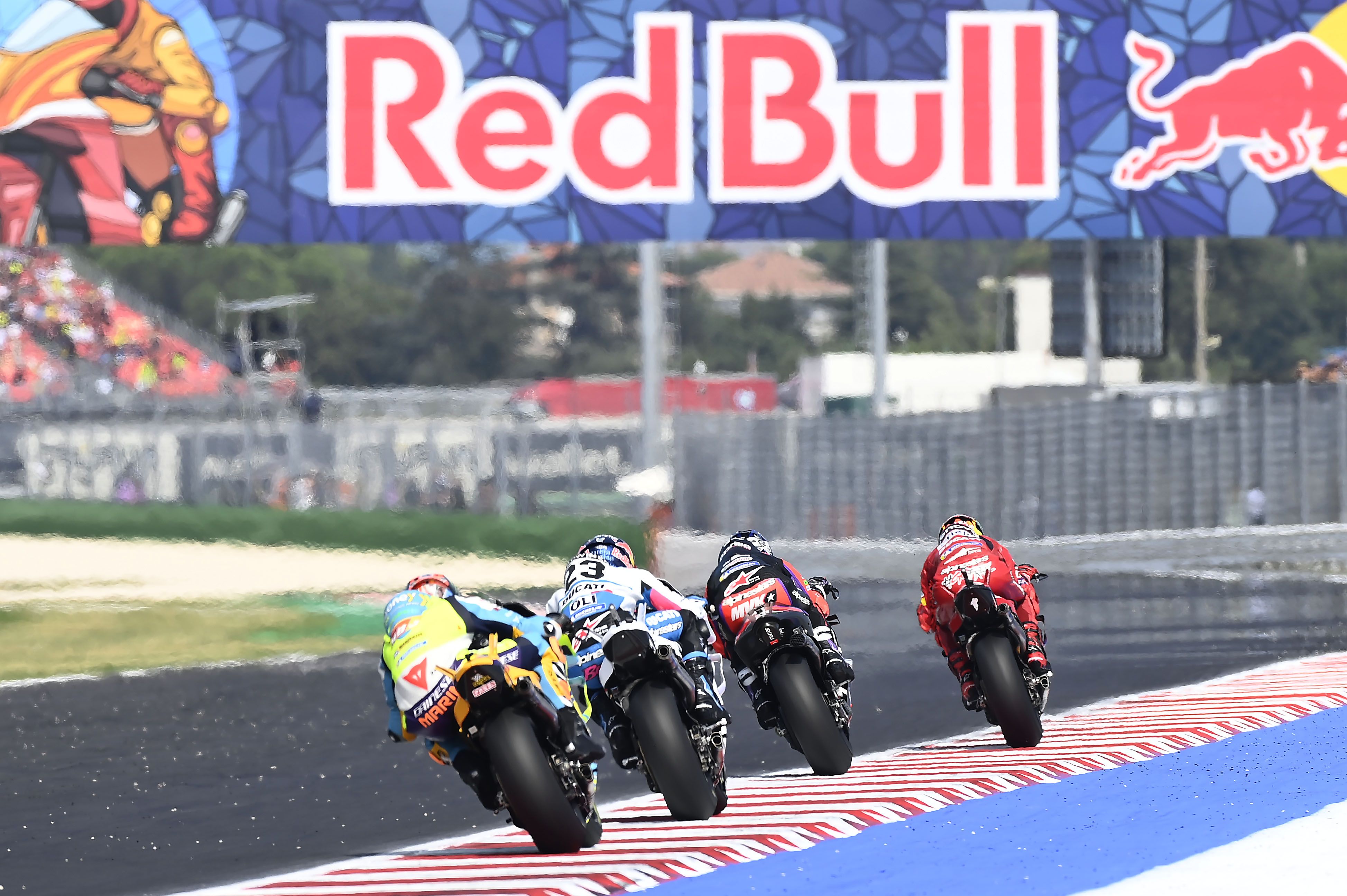 Luca Marini cierra el cuarteto con Enea Bastianini, Maverick Viñales y Pecco Bagnaia delante, MotoGP Misano 2022