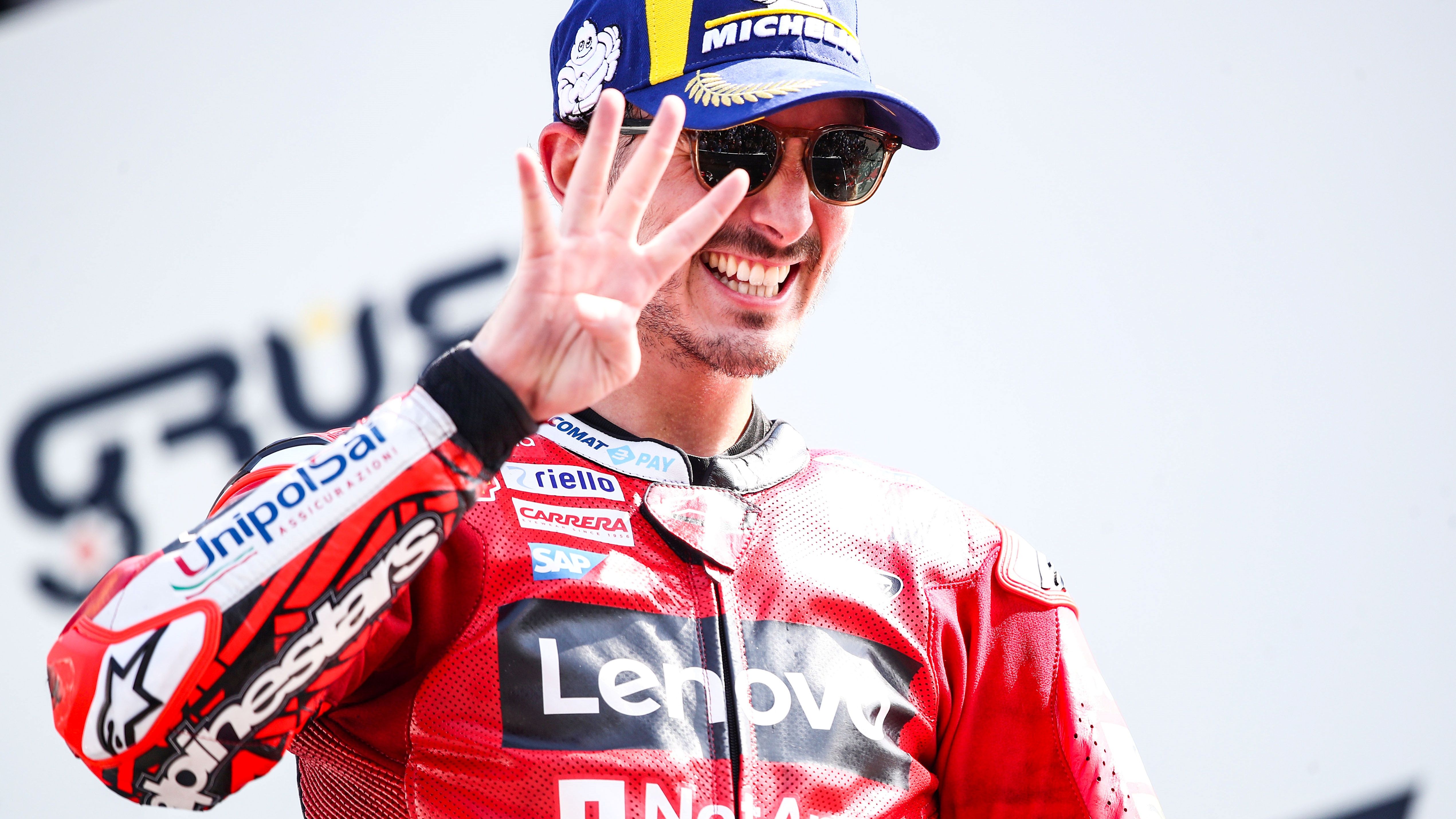 Pecco Bagnaia logró su cuarta victoria seguida, que también es la mejor racha de Ducati