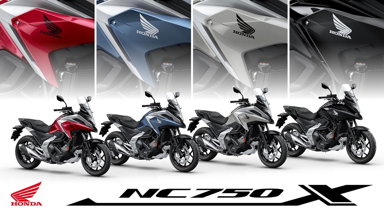 Las nuevas decoracinoes 2023 de la Honda NC750X.