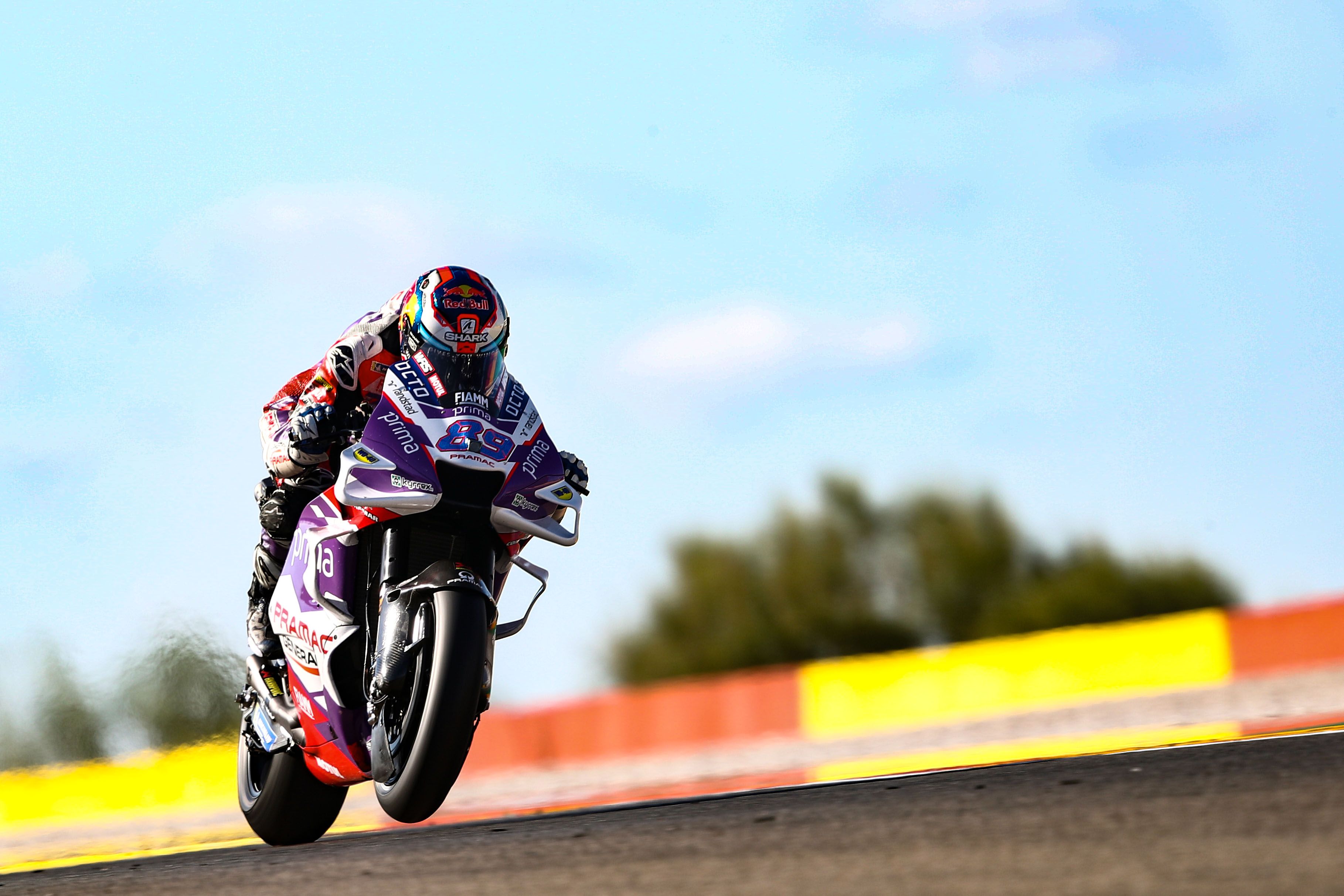 Jorge Martín ha liderado el viernes en el Gran Premio de Aragón.