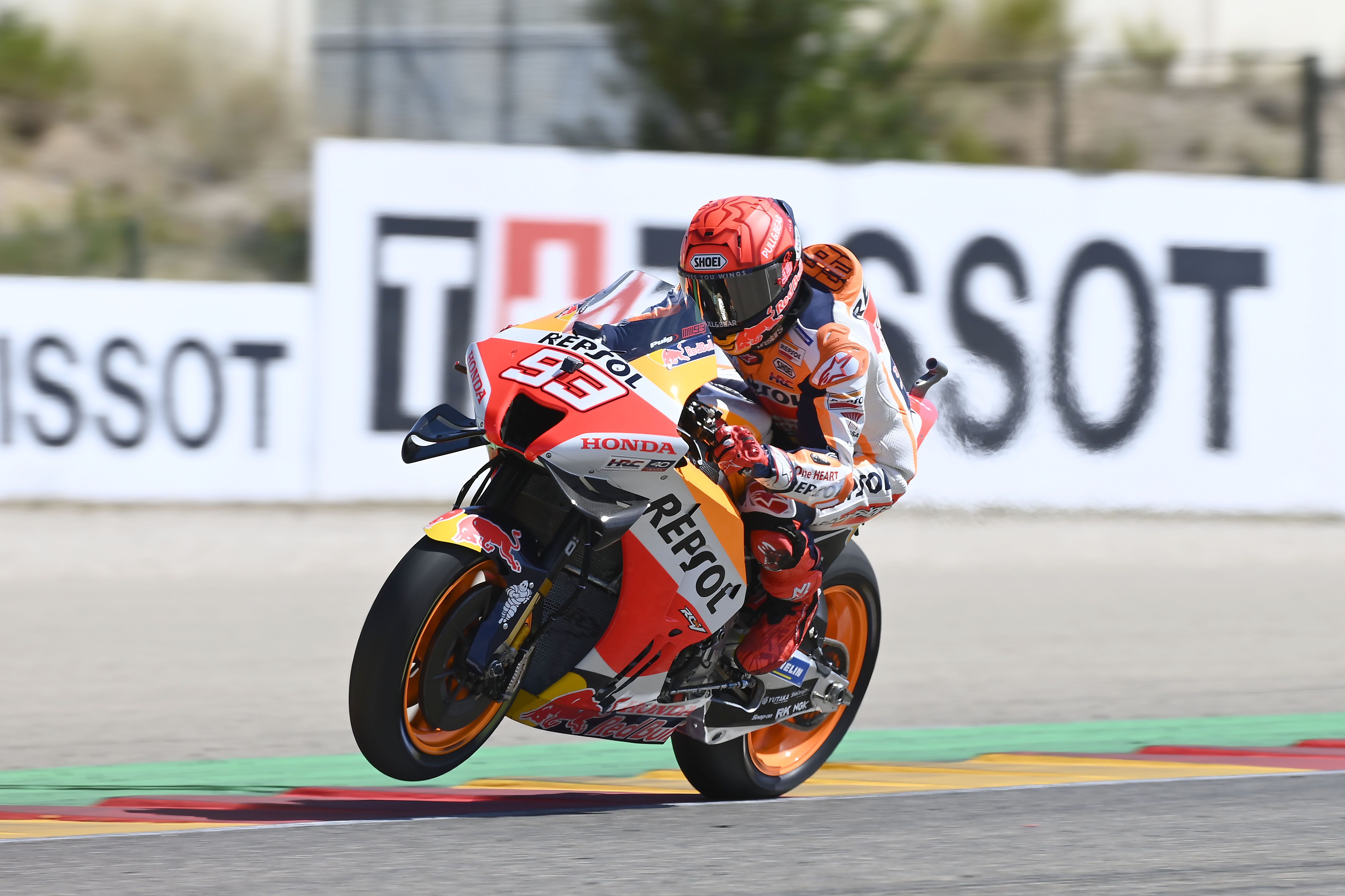 Marc Márquez saldrá 13º en la parrilla del GP de Aragón.