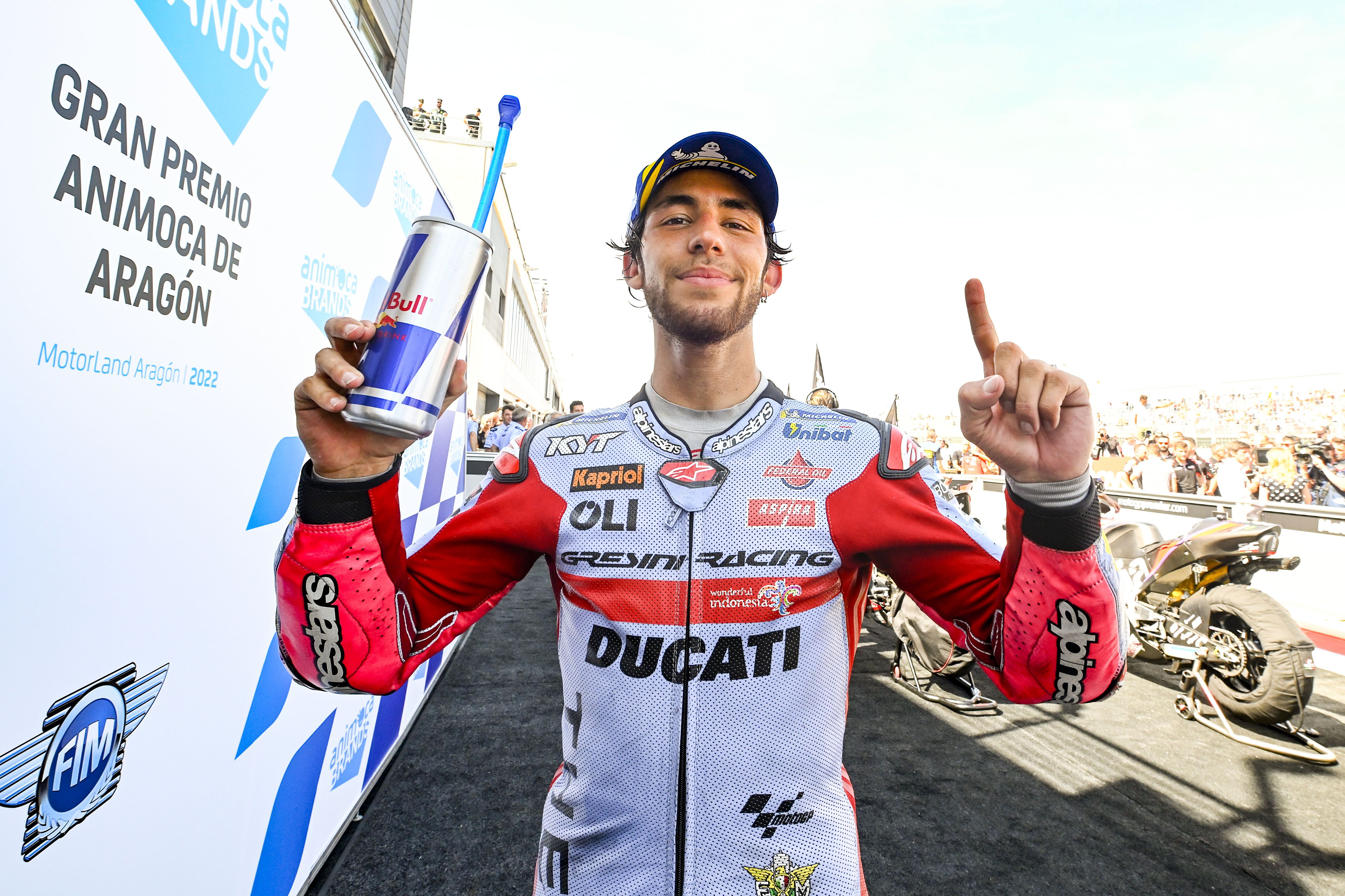 Con su cuarta victoria del año Enea Bastianini se ha situado a 48 puntos de Fabio Quartararo.
