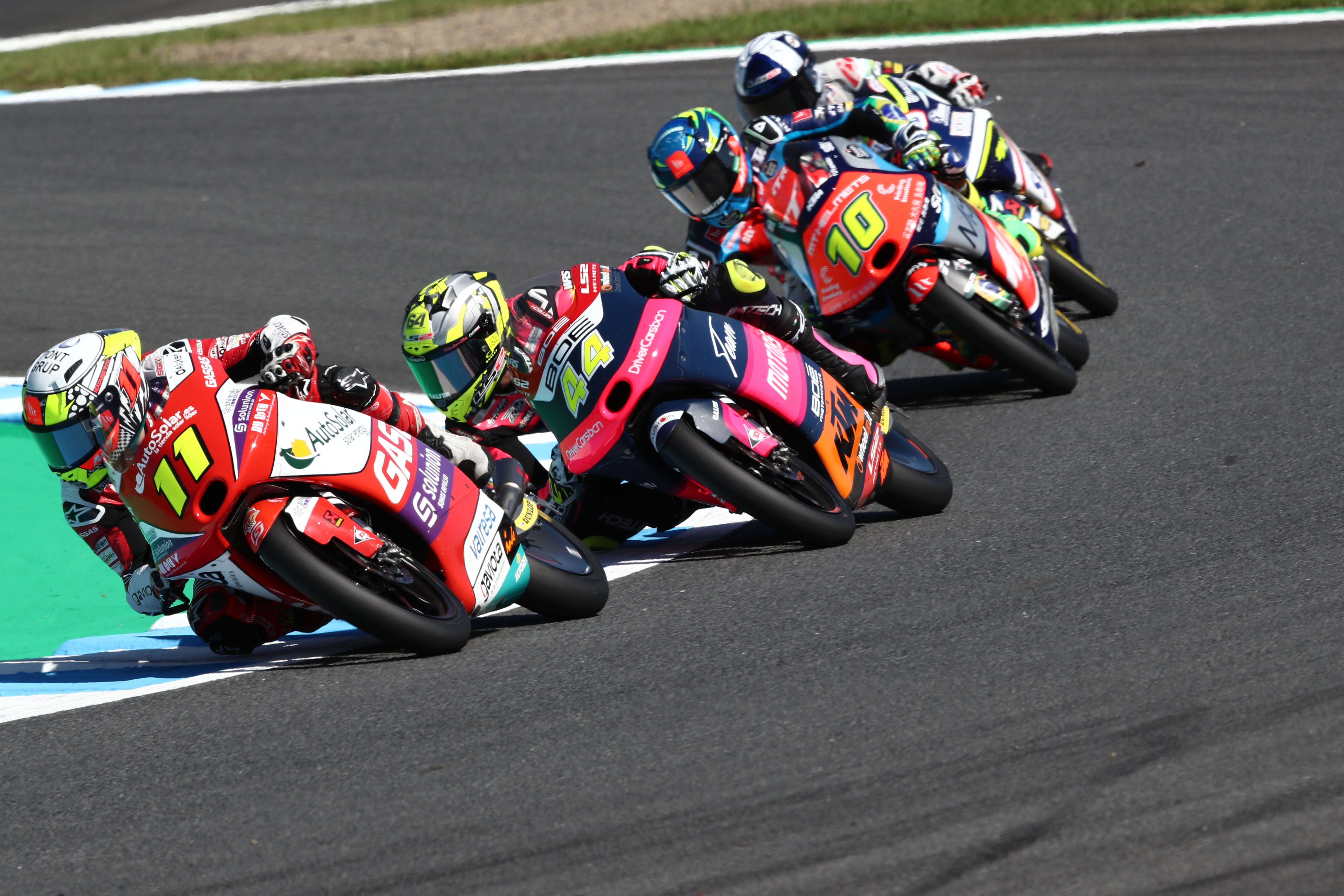 Sergio García, David Muñoz, Diogo Moreira y John McPhee, Moto3 Japón 2022