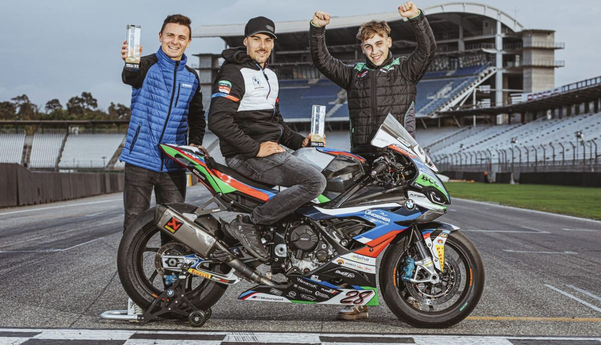 Max Enderlein, Markus Reiterberger y Marvin Siebdrath, los campeones del IDM 2022 Max Enderlein, Markus Reiterberger y Marvin Siebdrath, los campeones del IDM 2022