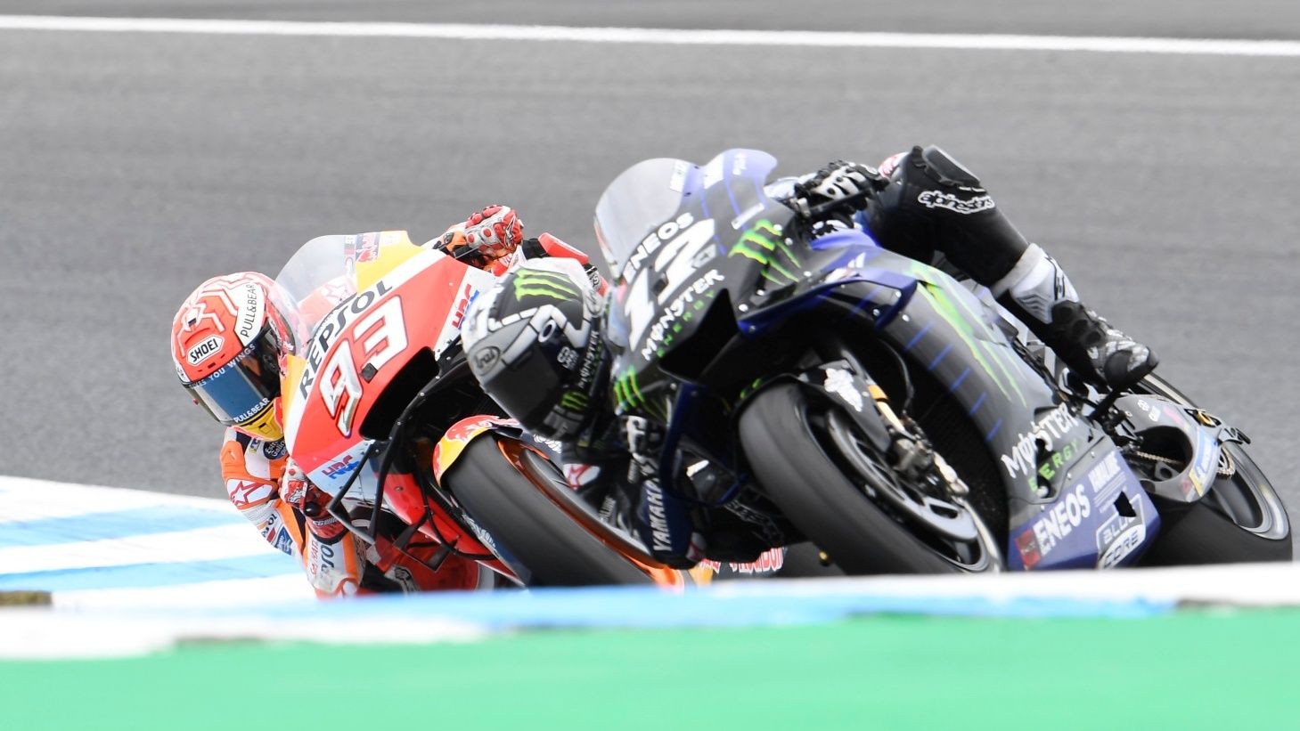 Marc Márquez y Maverick Viñales tuvieron un gran duelo en el último paso de MotoGP por Australia