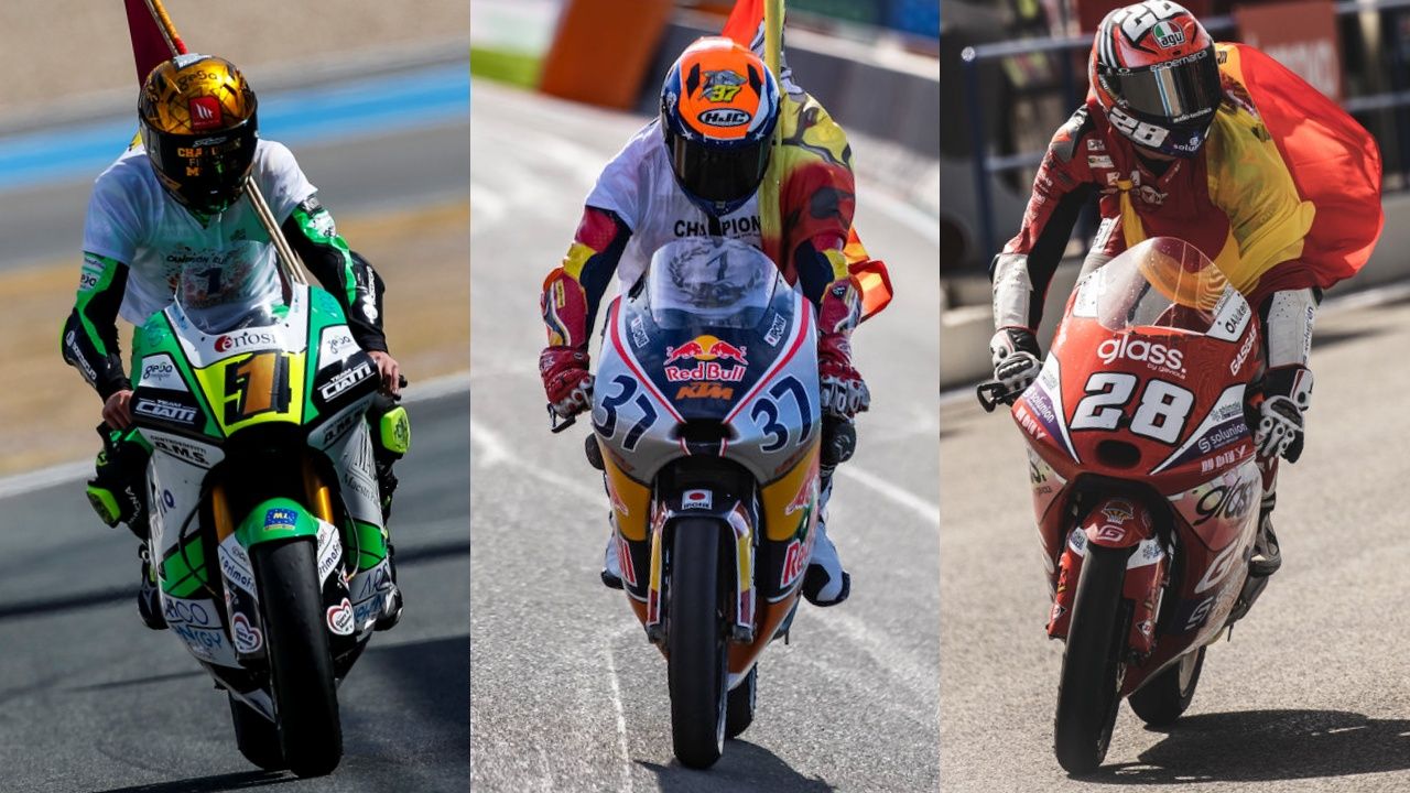 Fermín Aldeguer, Pedro Acosta e Izan Guevara, el trío del motociclismo español que coincidirá en Moto2 en 2023