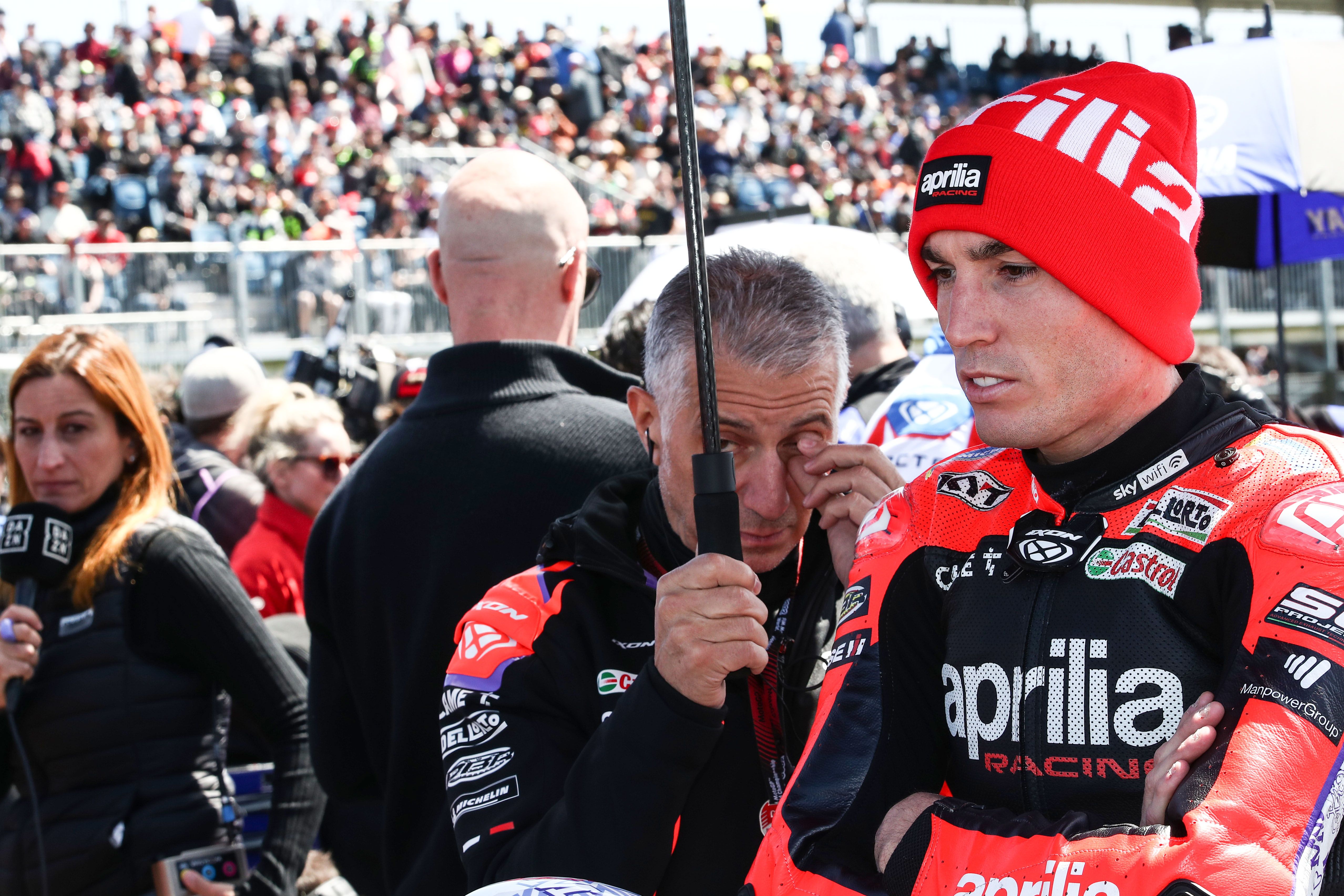 Aleix Espargaró en la parrilla del Gran Premio de Australia.