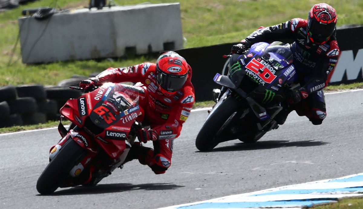 Pecco Bagnaia arrebató el liderato de MotoGP a Fabio Quartararo en Australia
