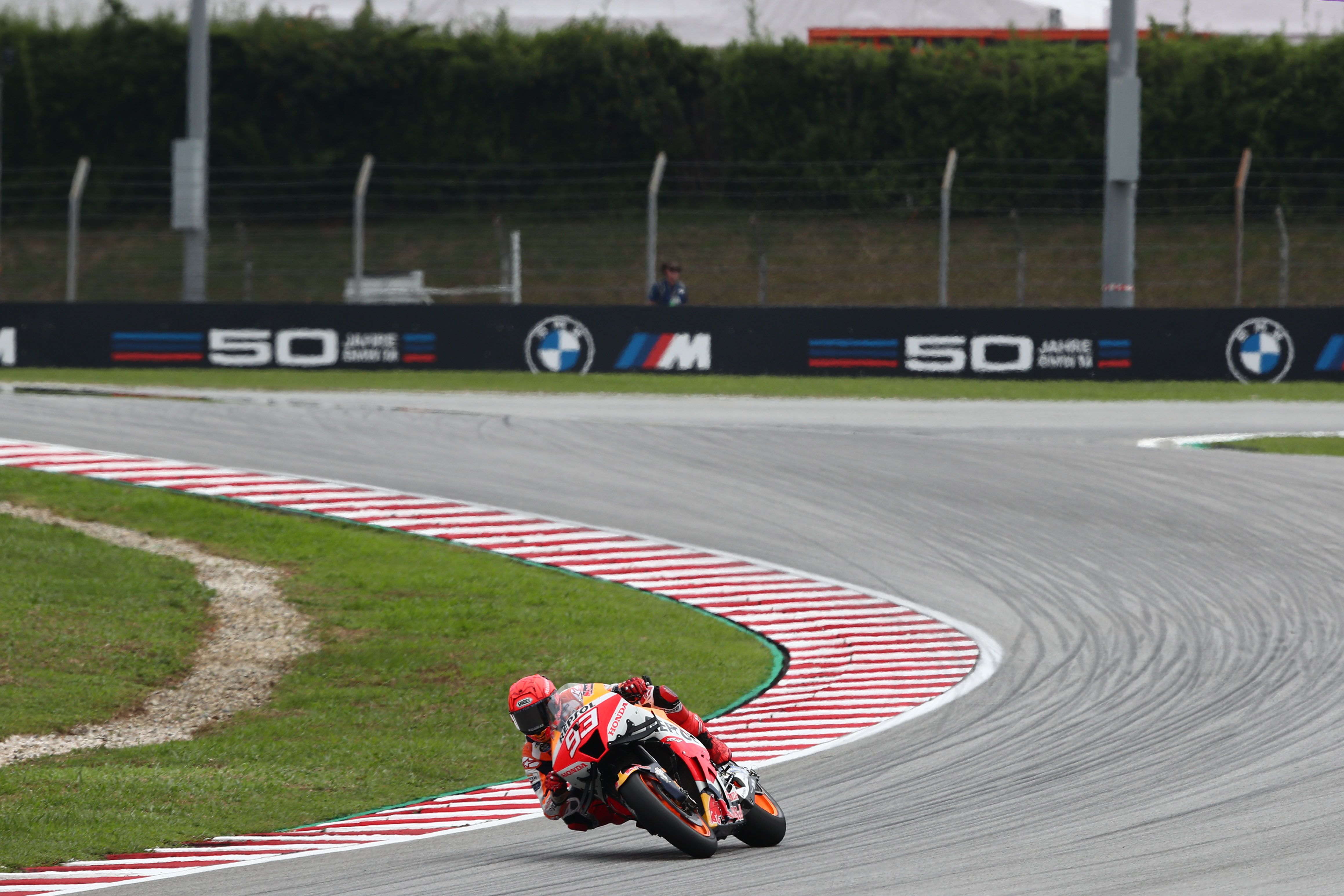 Marc Márquez partirá mañana desde la primera fila en el Gran Premio de Malasia.