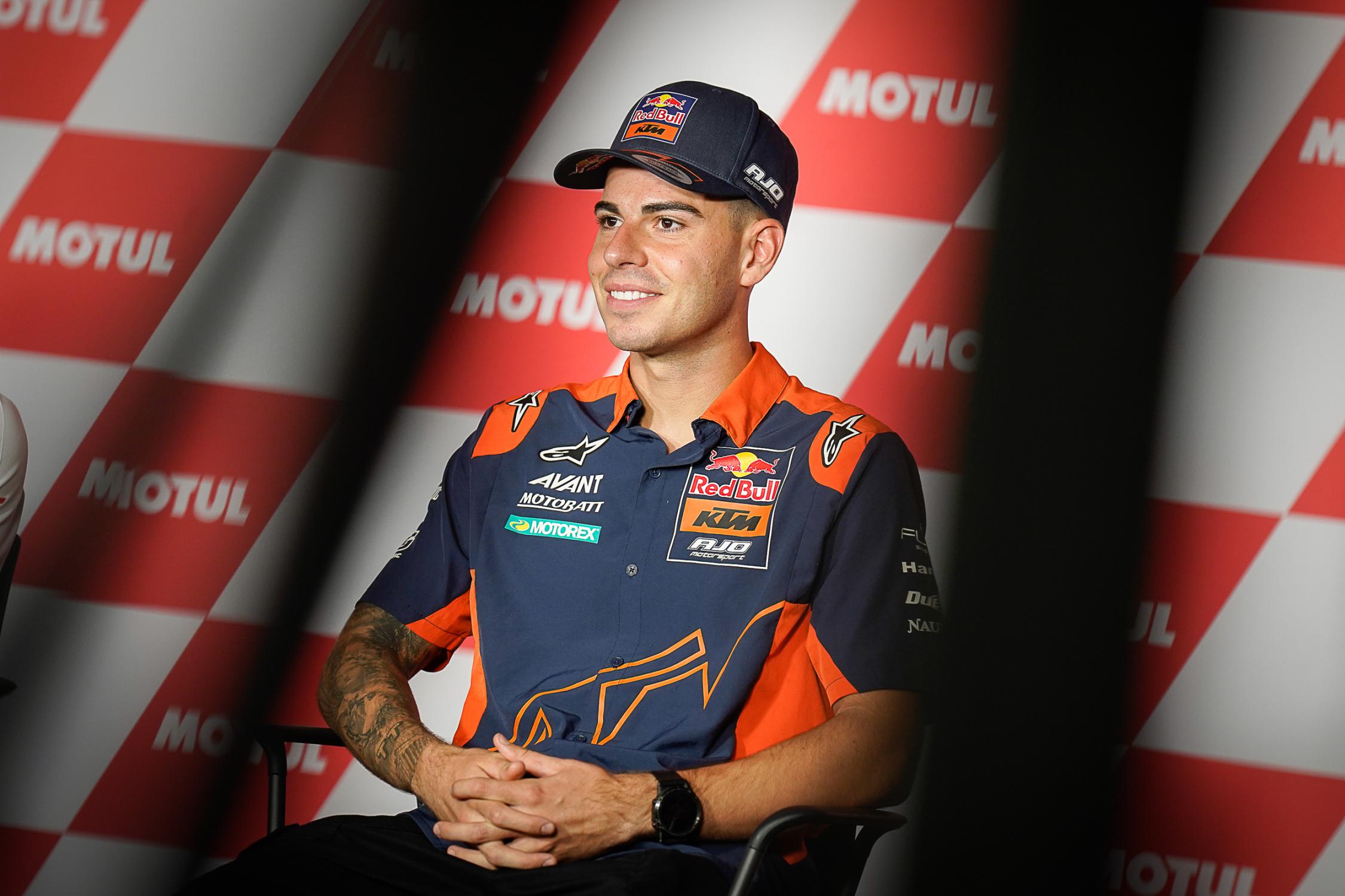 Augusto Fernández en la rueda de prensa del GP de Valencia.