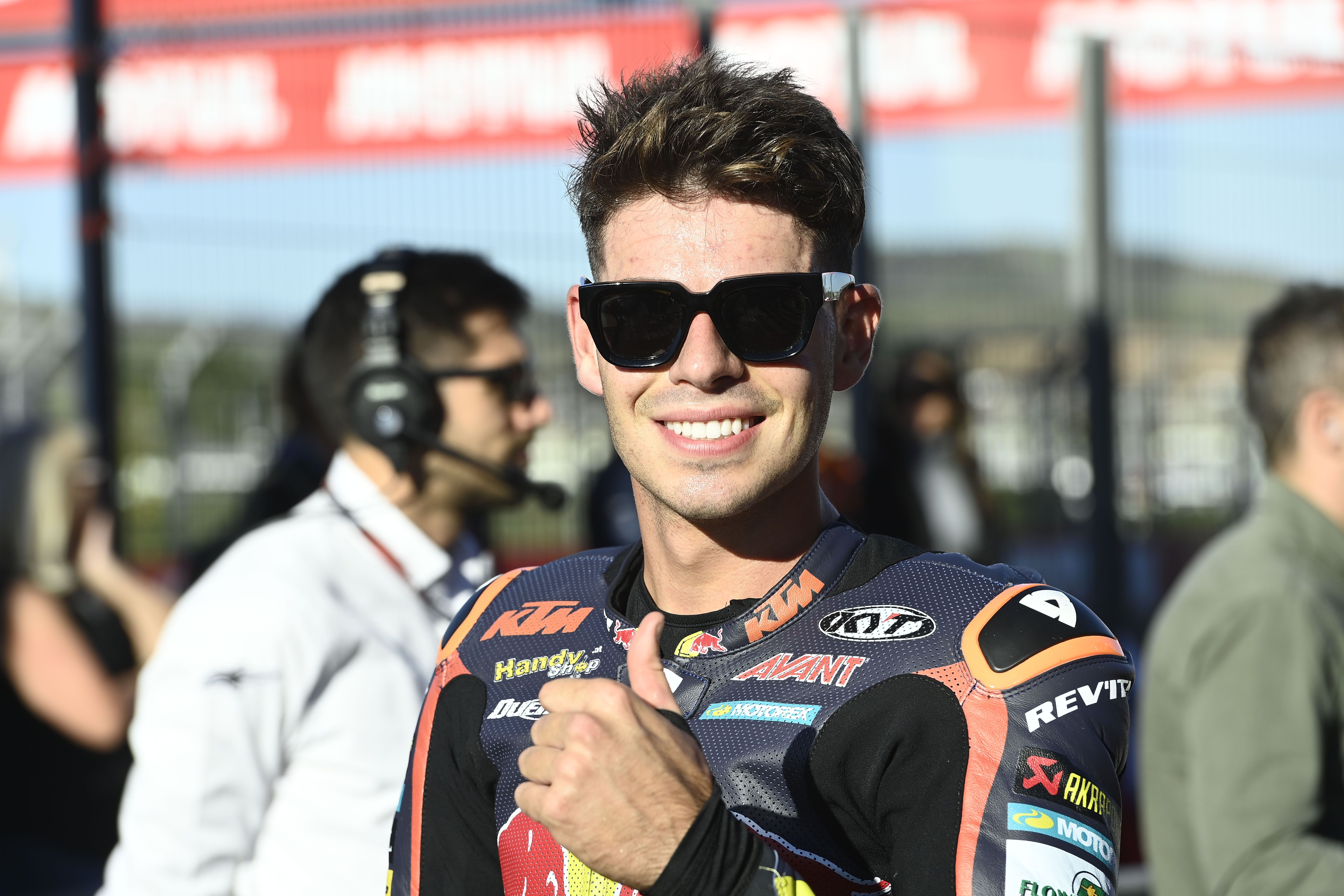 Augusto Fernández partirá tercero en la parrilla del GP de Valencia.