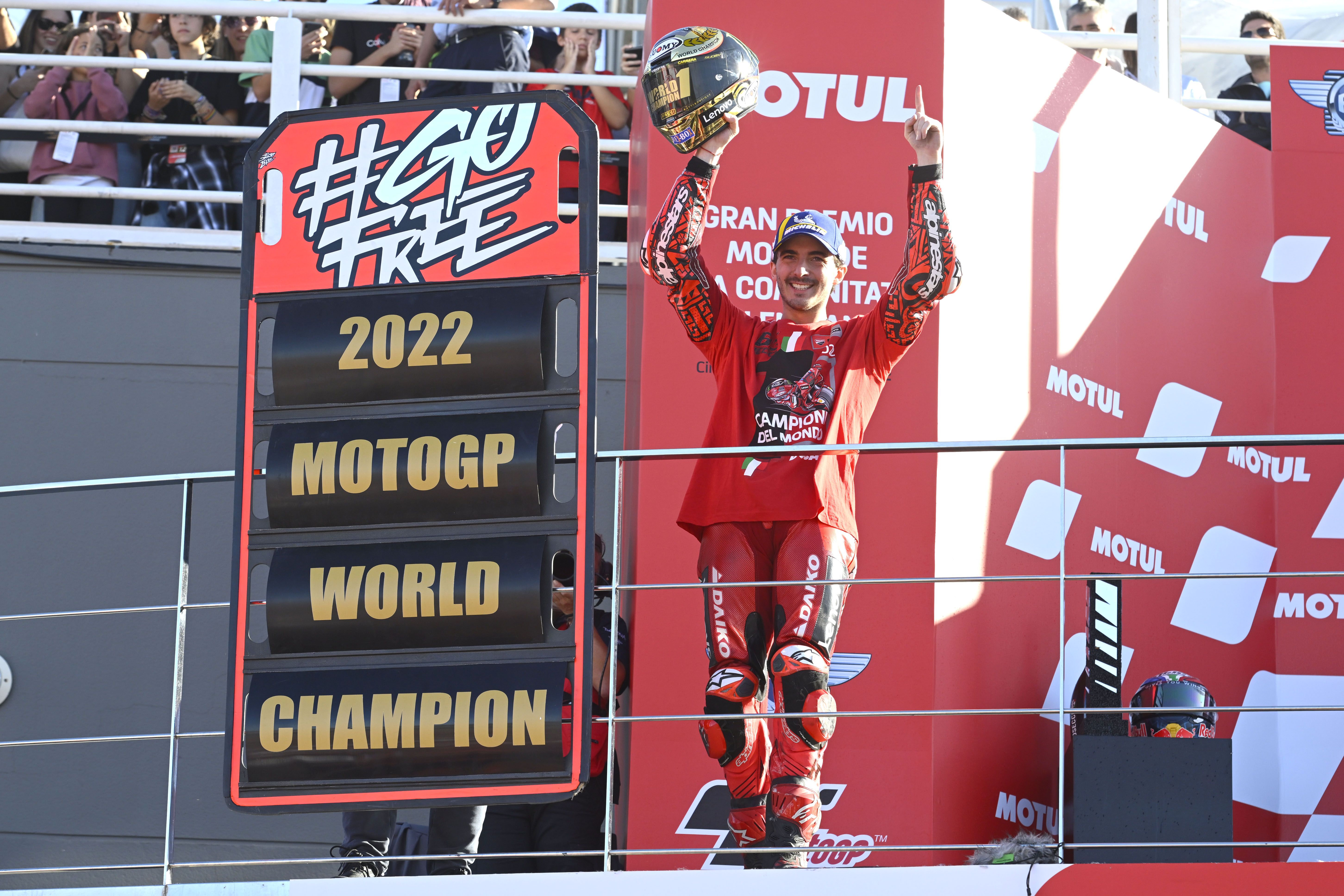 Pecco Bagnaia campeón del mundo, MotoGP Valencia 2022