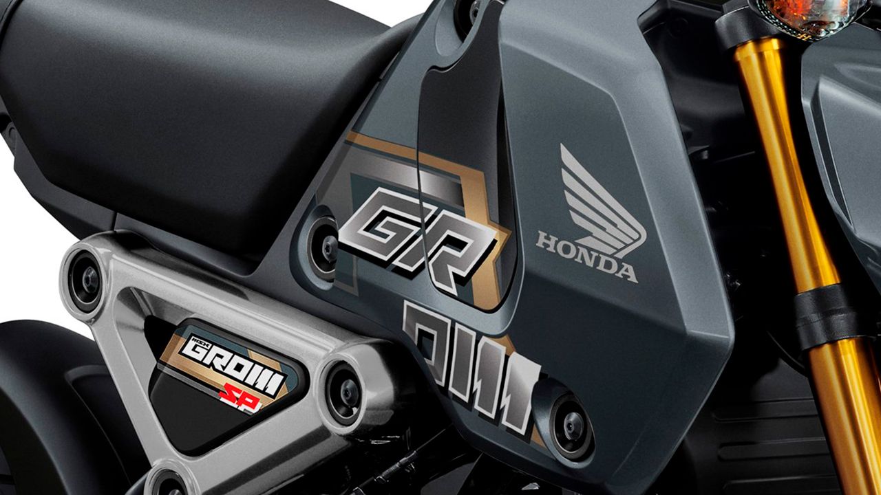 Honda MSX125 Grom 2023 en color Gris Dim Metalizado