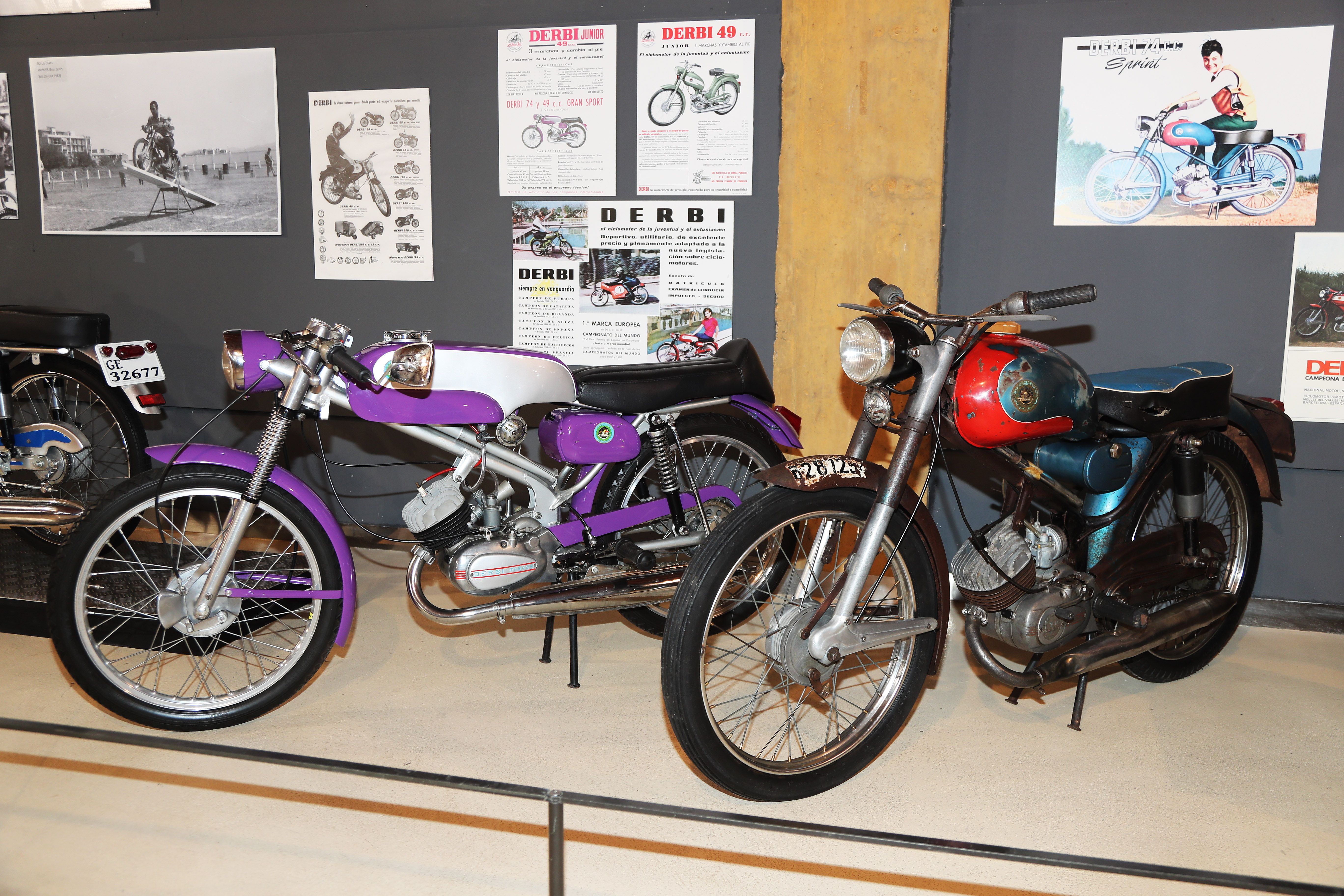  Exposición "+ DERBI, de las calles a los circuitos" Museo Moto Bassella