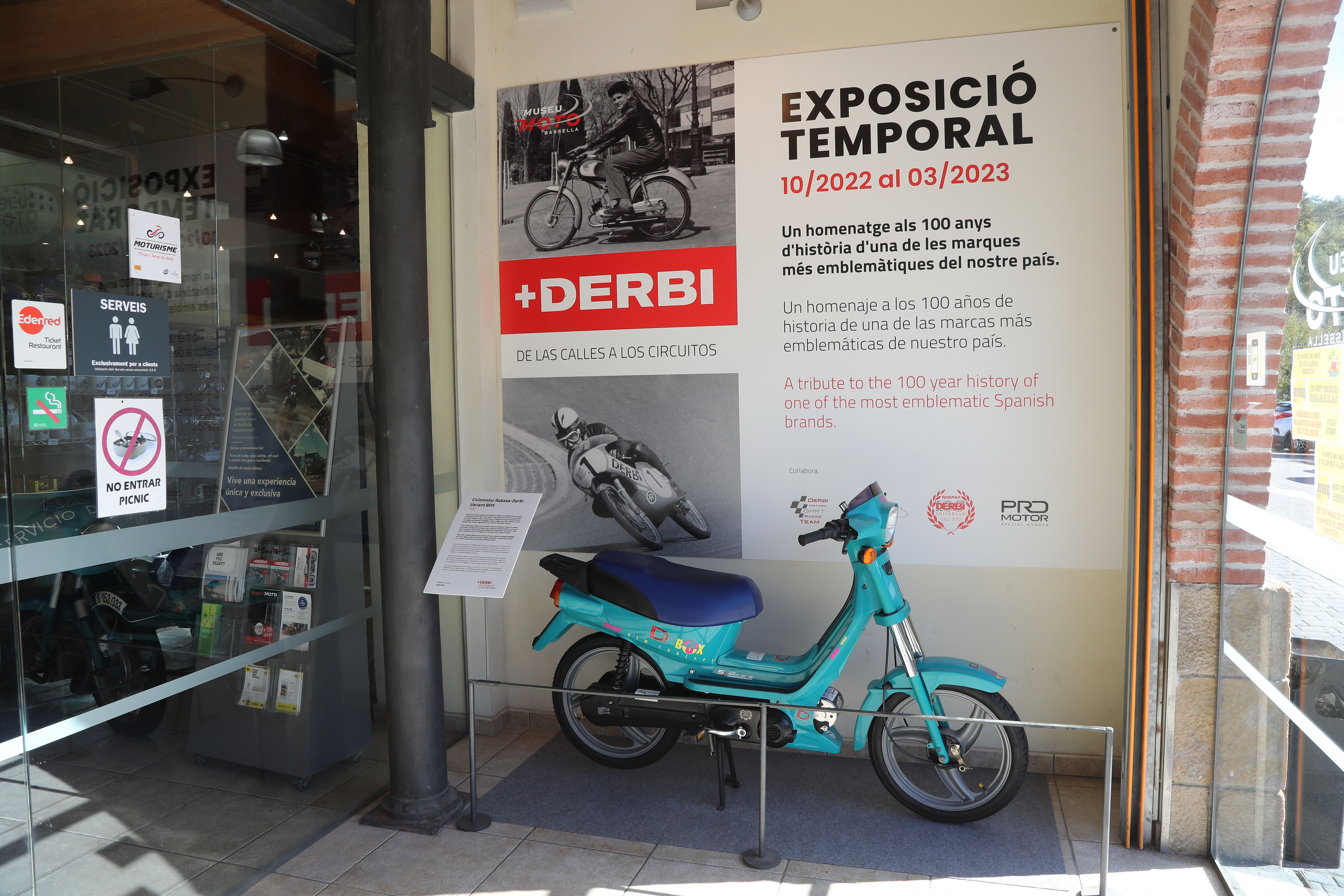  Exposición "+ DERBI, de las calles a los circuitos" Museo Moto Bassella