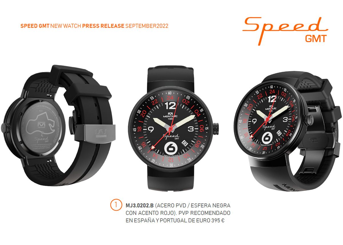 Nuevo reloj Montjuïc SPEED GMT
