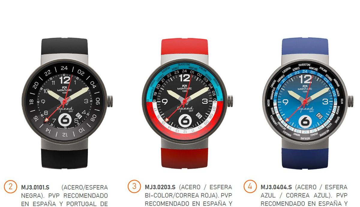 Nuevo reloj Montjuïc SPEED GMT. El único GMT del mundo con alma racing