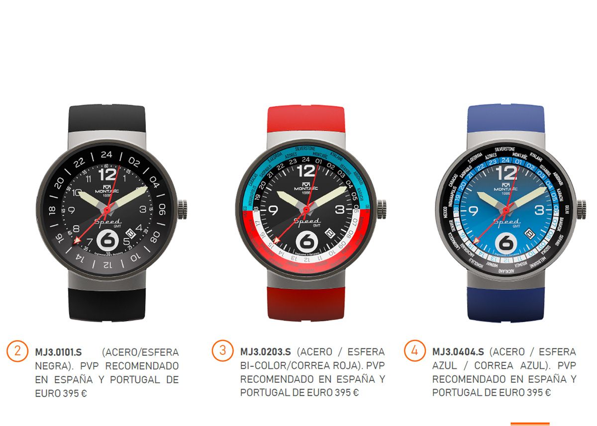 Reloj Montjuïc SPEED GMT. 
