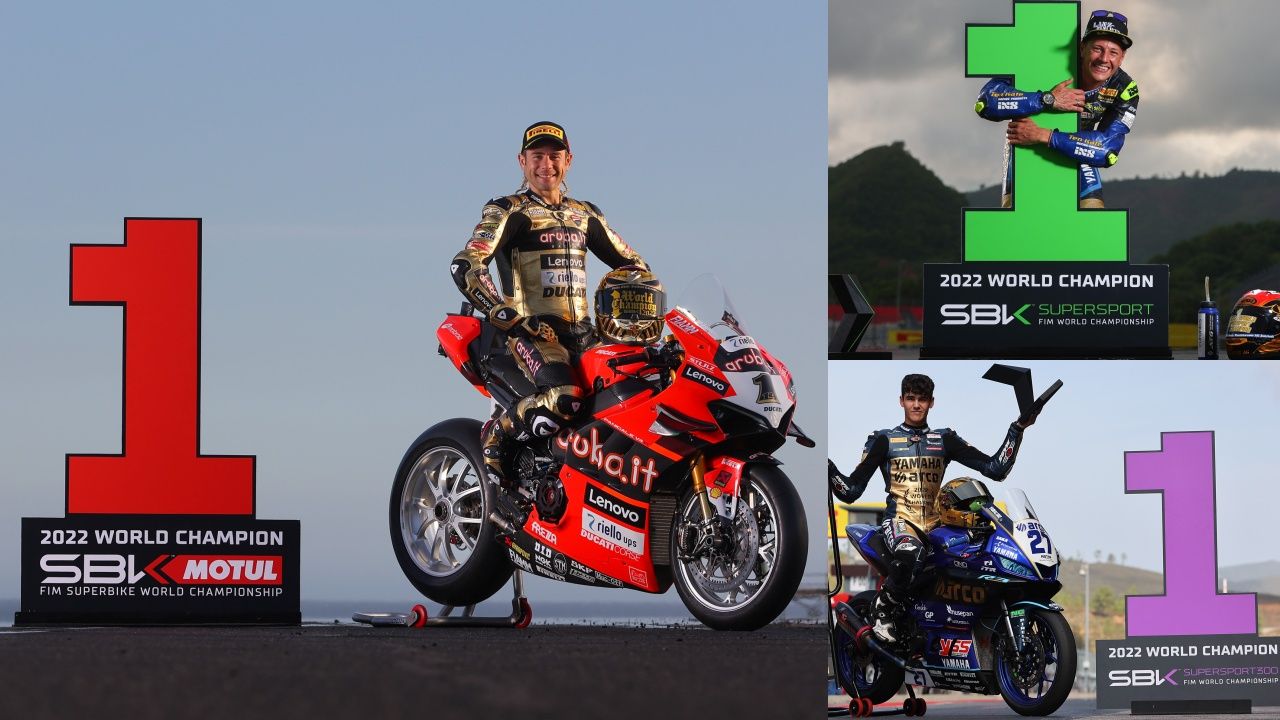 Álvaro Bautista, Dominique Aegerter y Álvaro Díaz son los campeones mundiales en el WorldSBK 2022