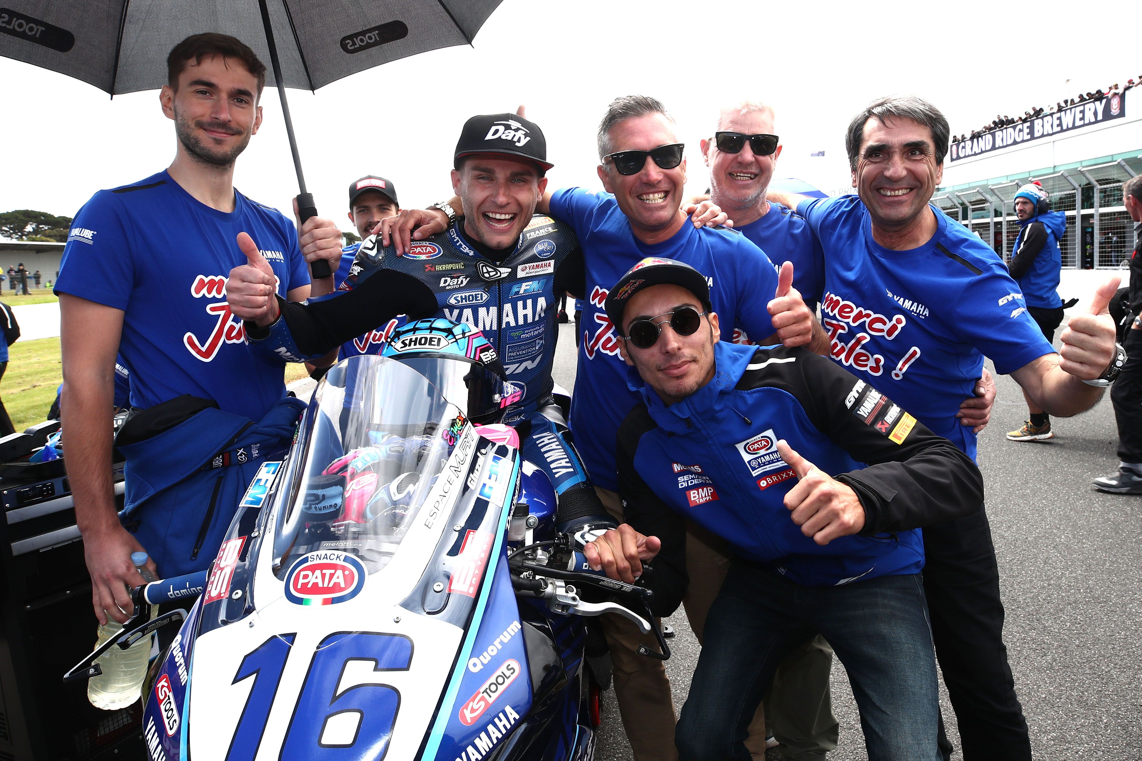 Jules Cluzel en parrilla antes de su última carrera, WSS Australia 2022
