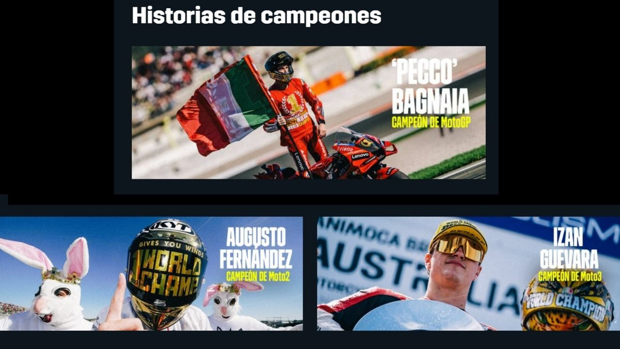 Historias de campeones con Pecco Bagnaia, Augusto Fernández e Izan Guevara