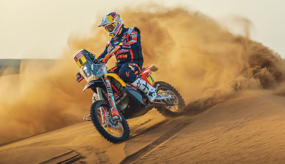 Toby Price con el Red Bull KTM Factory Racing al Dakar 2023