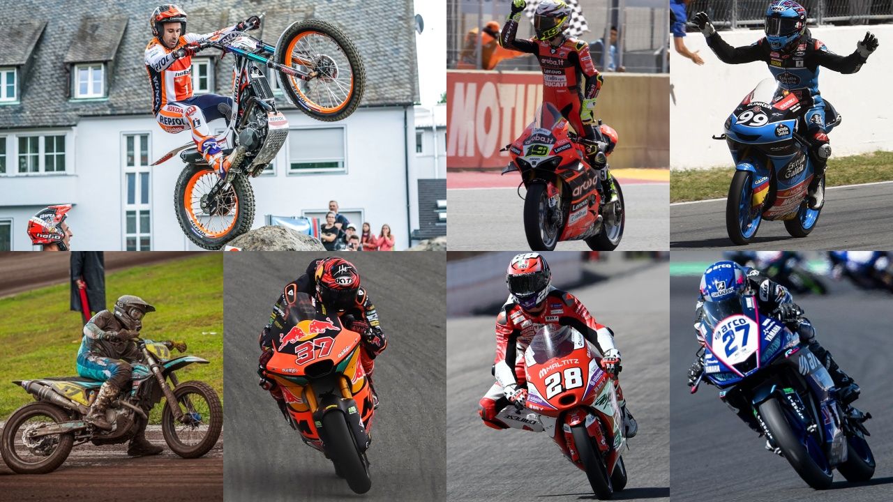 Toni Bou, Álvaro Bautista, José Antonio Rueda, Gerard Bailo, Augusto Fernández, Izan Guevara y Álvaro Díaz, los títulos mundiales de España en 2022
