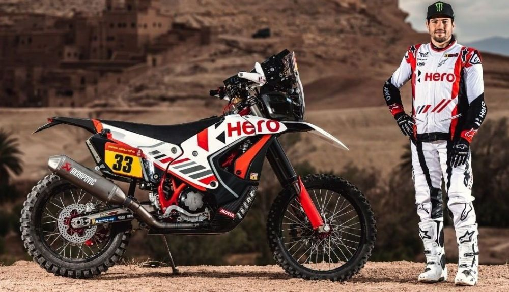 Franco Caimi por fin debutará con Hero en el Dakar 2023