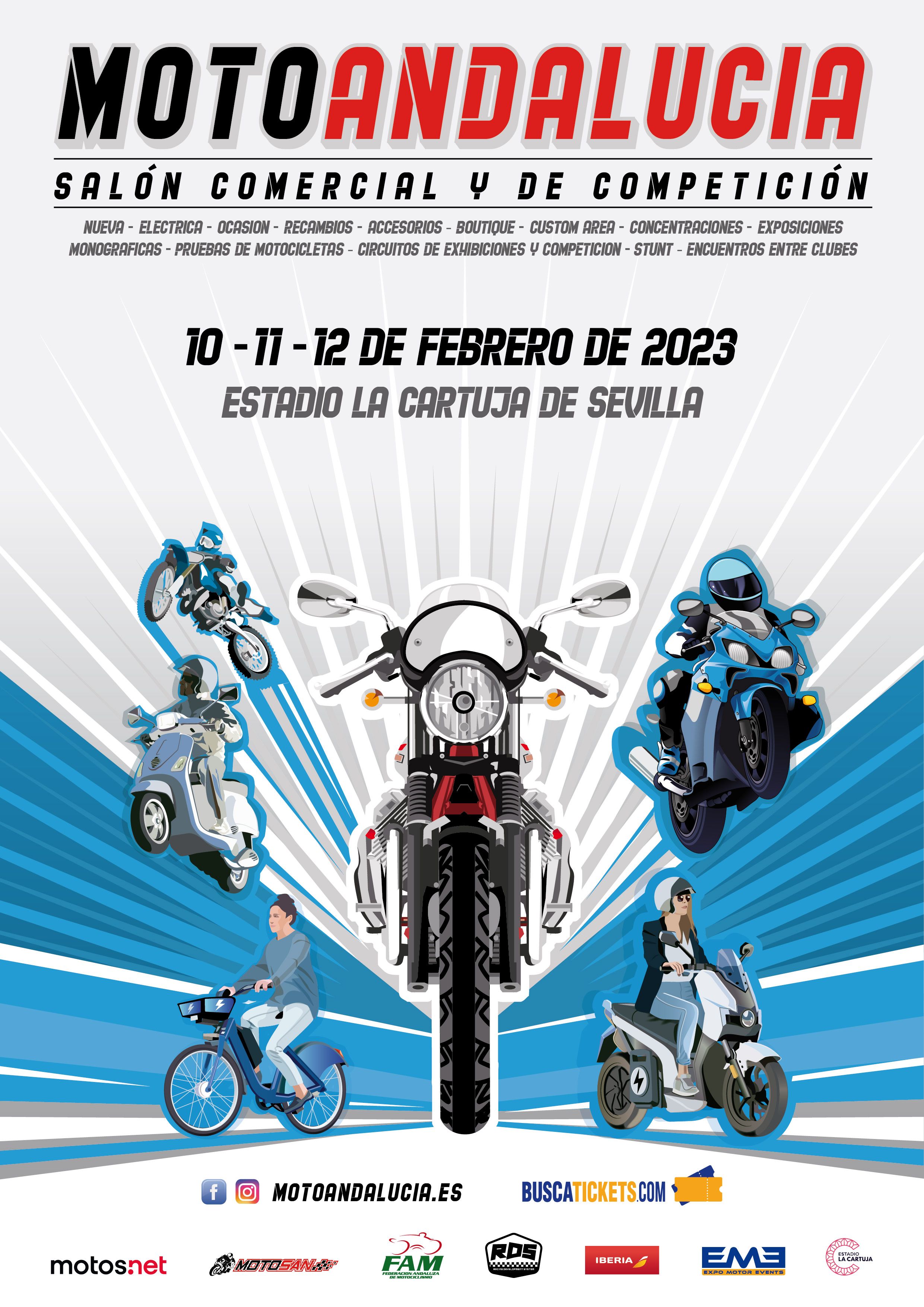 MotoAndalucía. Nuevo salón comercial y de competición que se celebrará en Sevilla