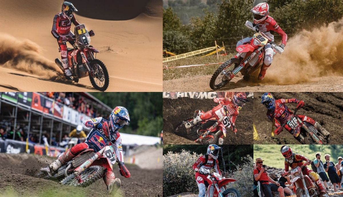 Sam Sunderland y Andrea Verona han sido campeones mundiales en 2022 con GasGas, con quien han brillado Jorge Prado, Justin Barcia, Simon Langenfelder, Taddy Blazusiak y Alfredo Gómez