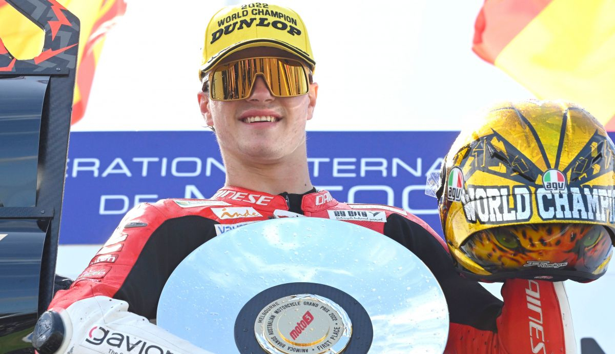 Izan Guevara certificó el título mundial de Moto3 2022 a falta de dos carreras Izan Guevara certificó el título mundial de Moto3 2022 a falta de dos carreras