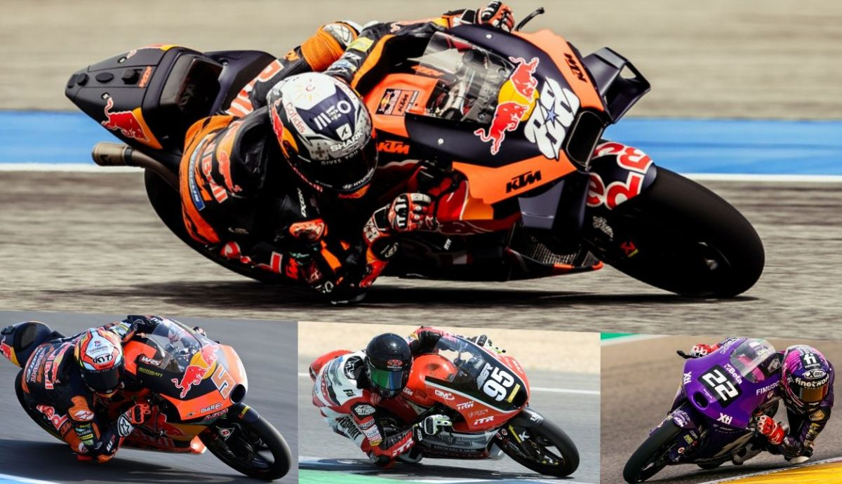 Miguel Oliveira, Jaume Masià, Collin Veijer y David Almansa han ganado con KTM en mundiales de velocidad en 2022