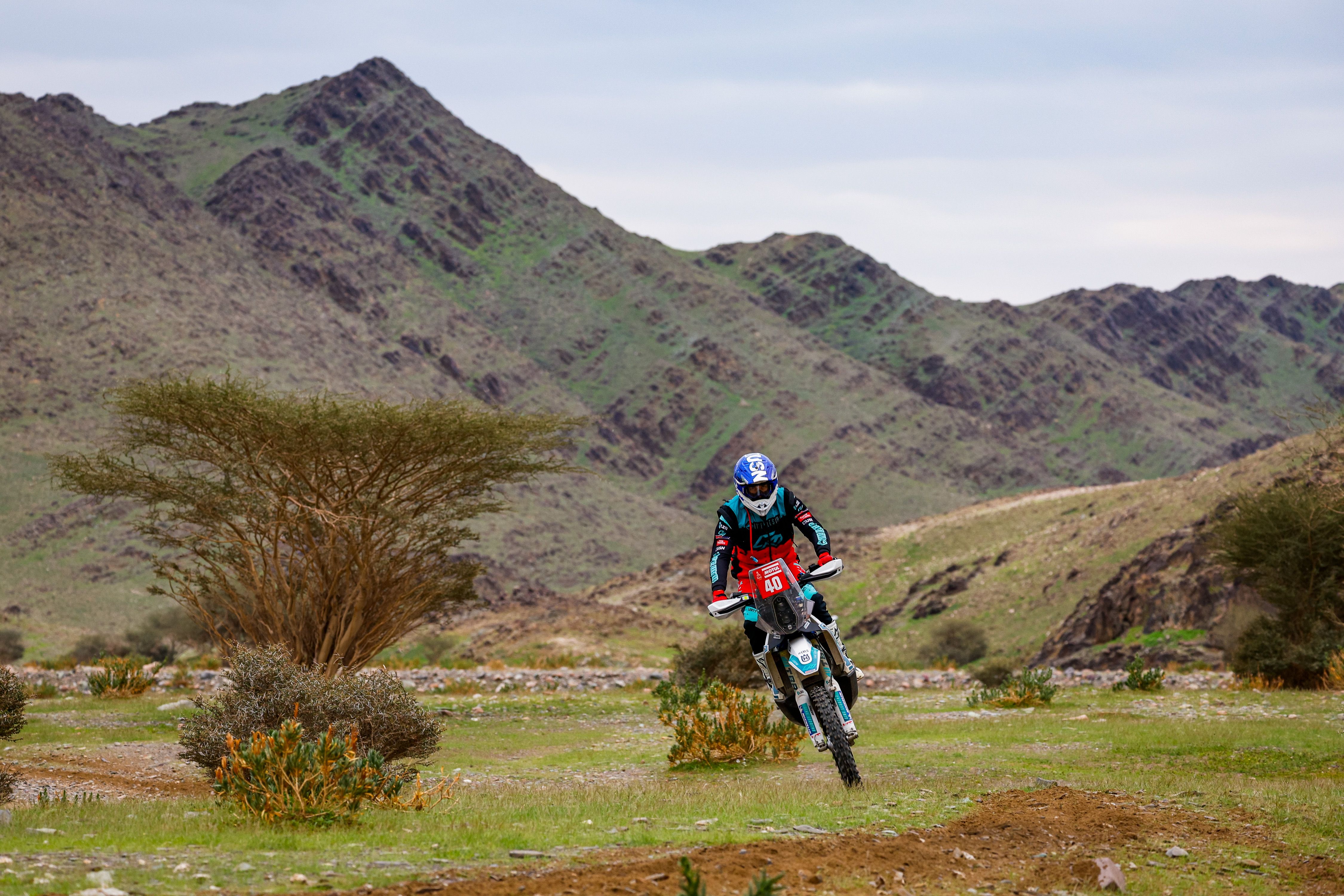 Charan Moore en la etapa 2 del Dakar 2023
