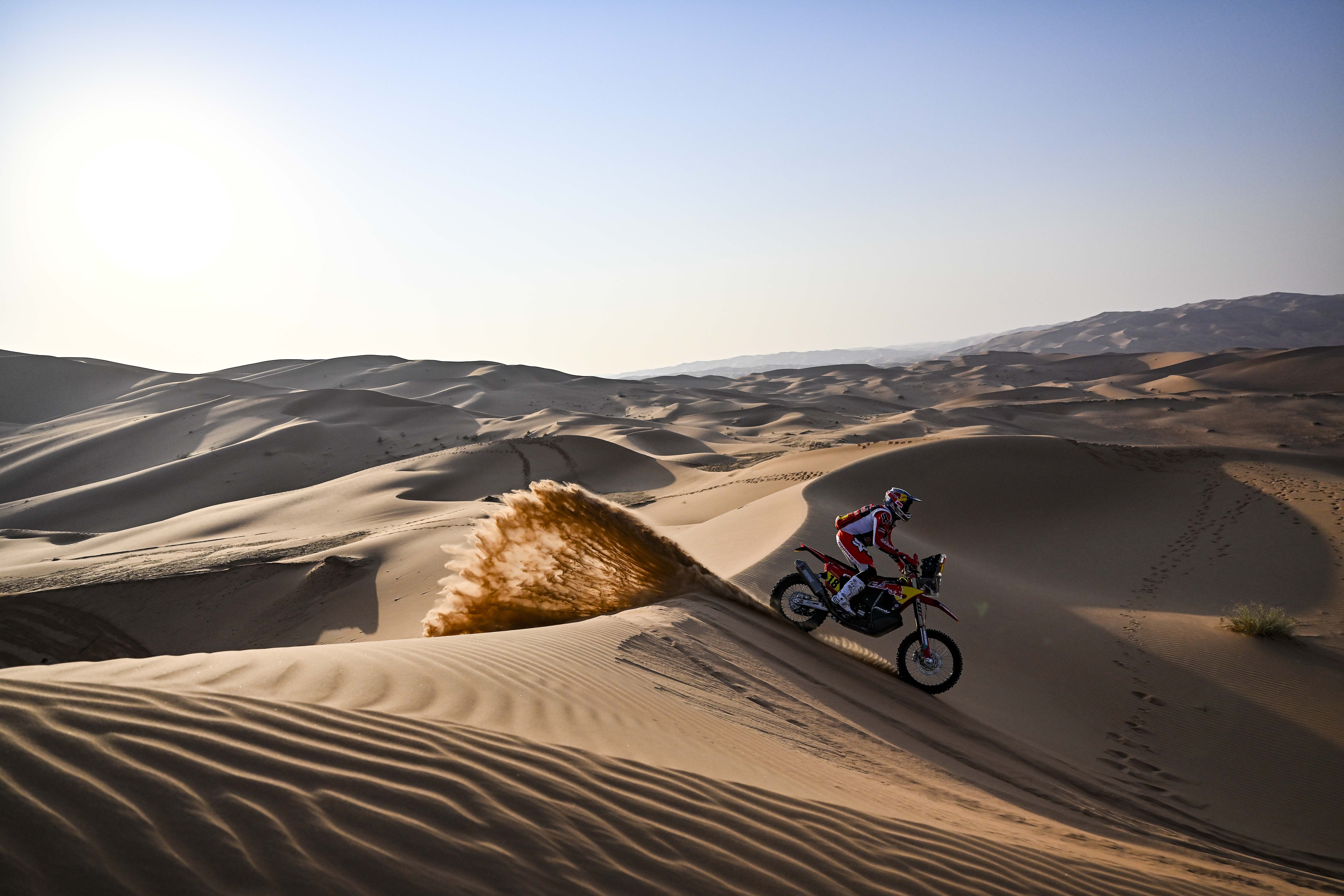 Daniel Sanders en la etapa 11 del Dakar 2023