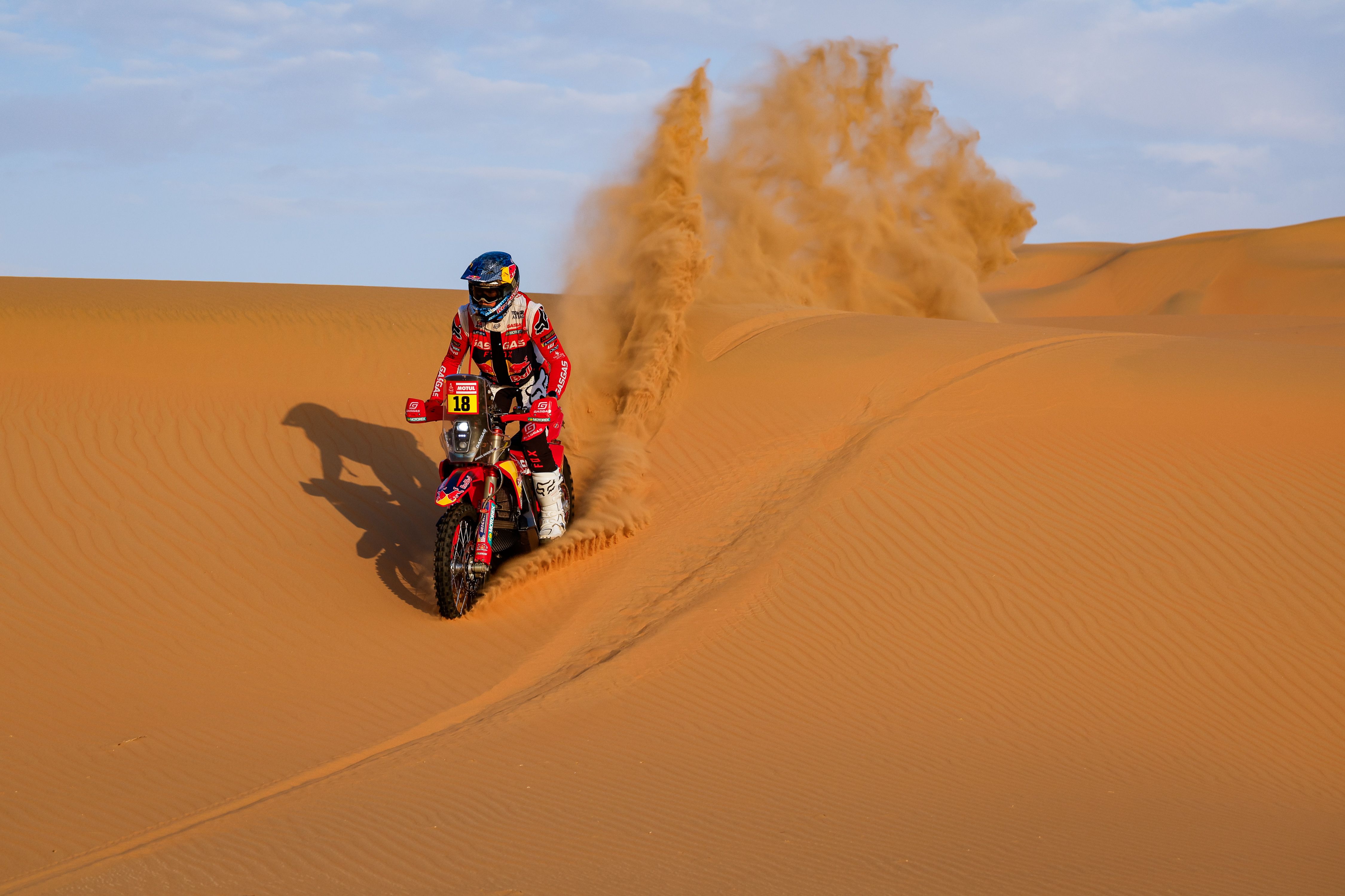 Daniel Sanders en la etapa 13 del Dakar 2023