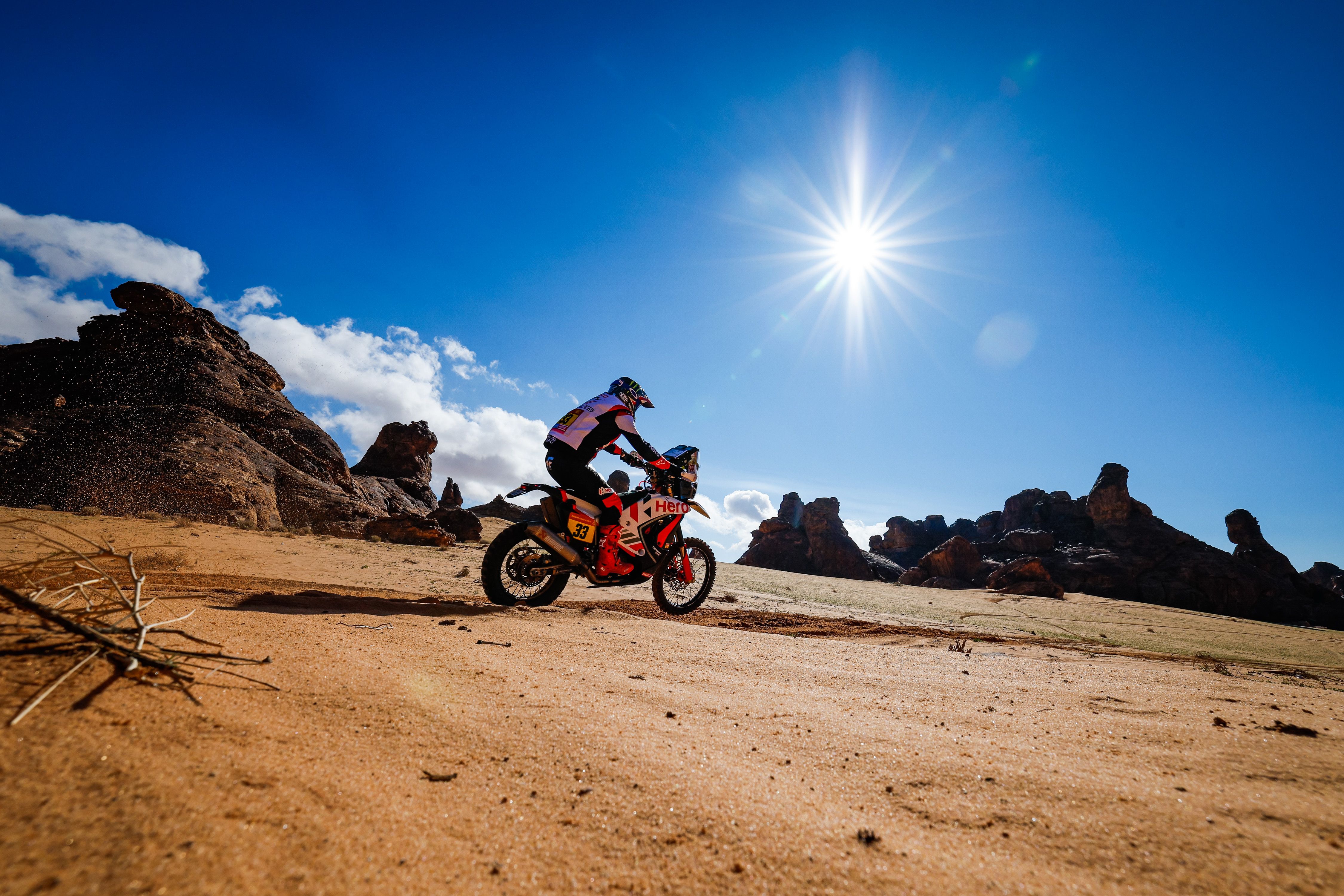 Franco Caimi en la etapa 4 del Dakar 2023