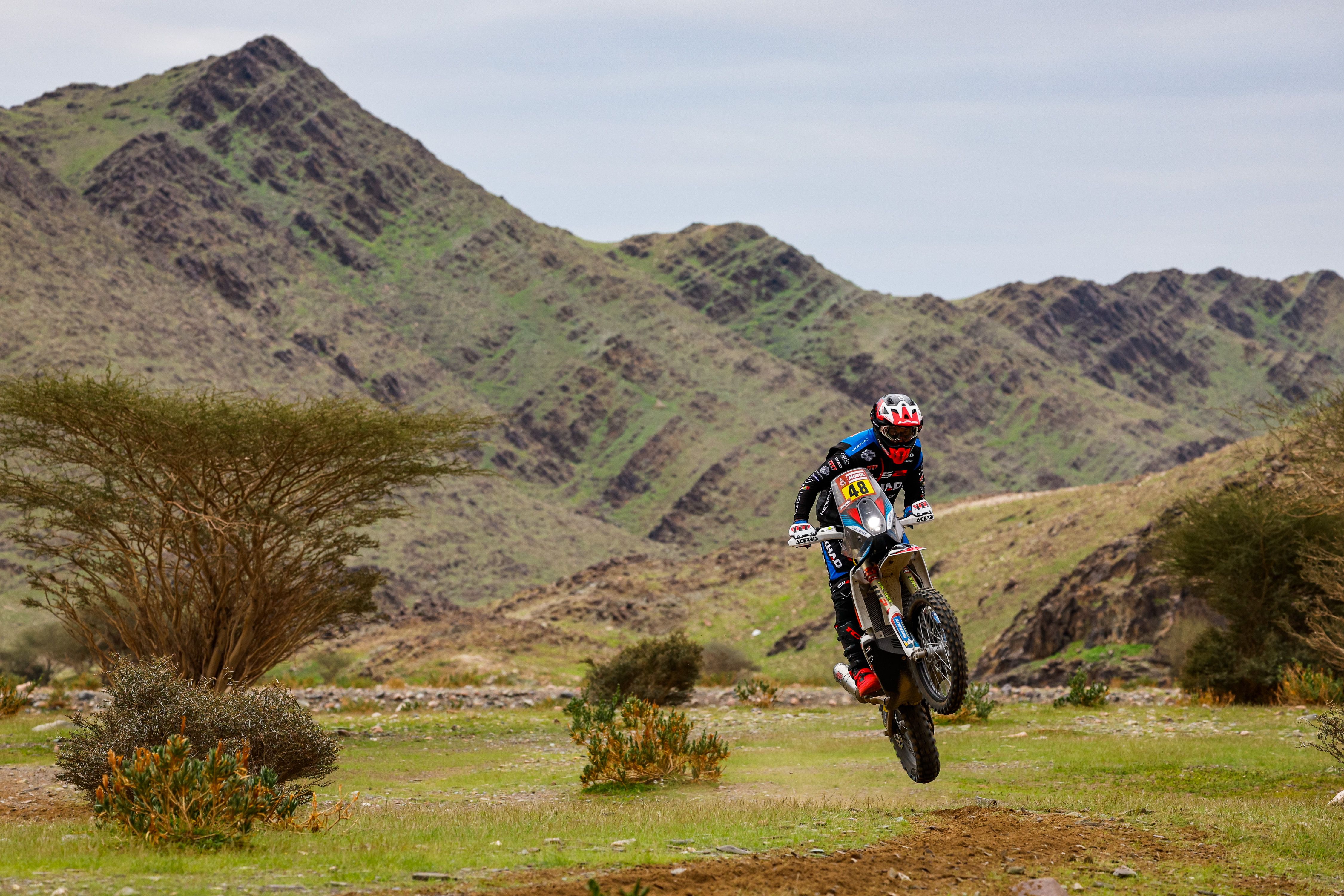 Joan Pedrero en la etapa 2 del Dakar 2023