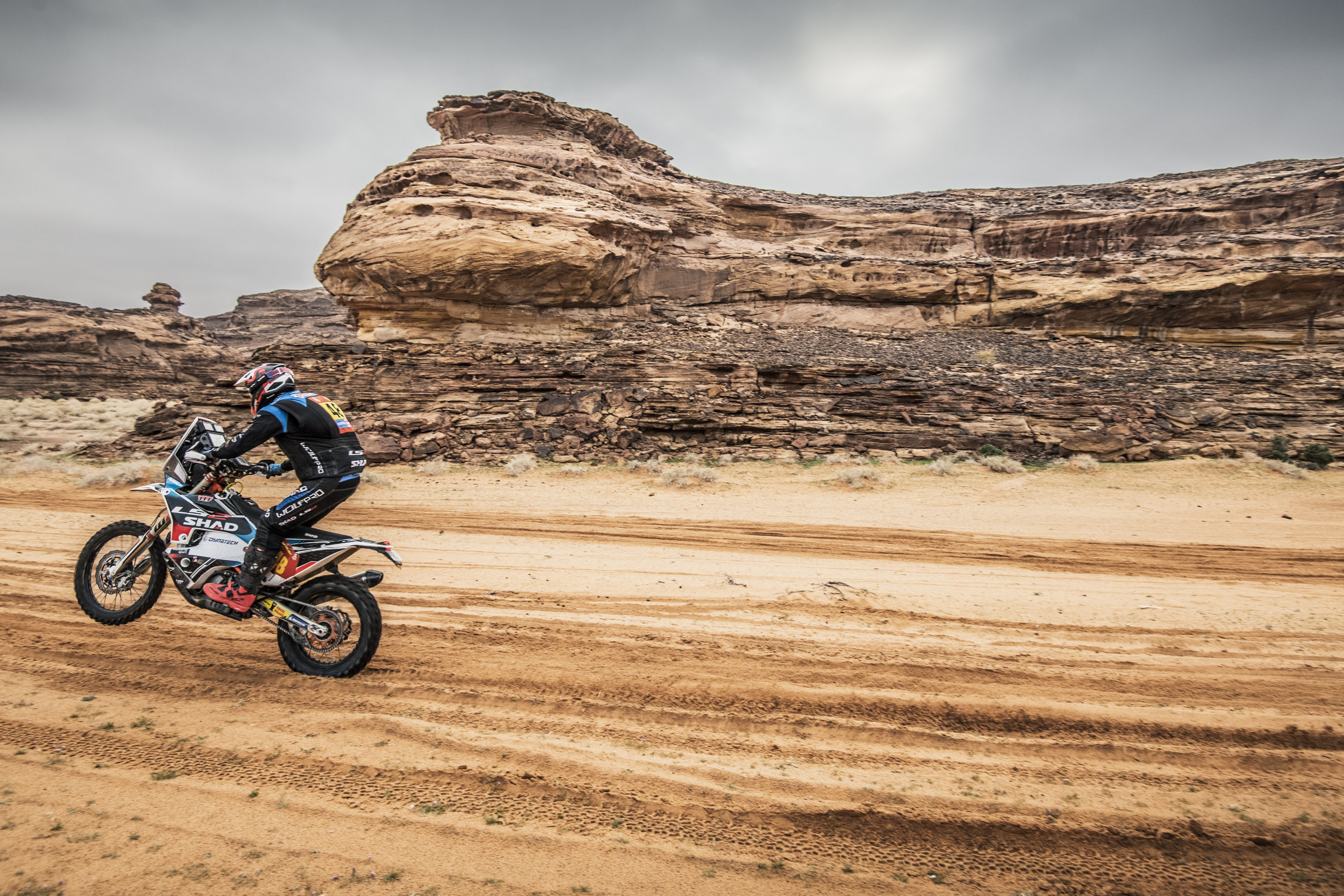 Joan Pedrero en la etapa 3 del Dakar 2023