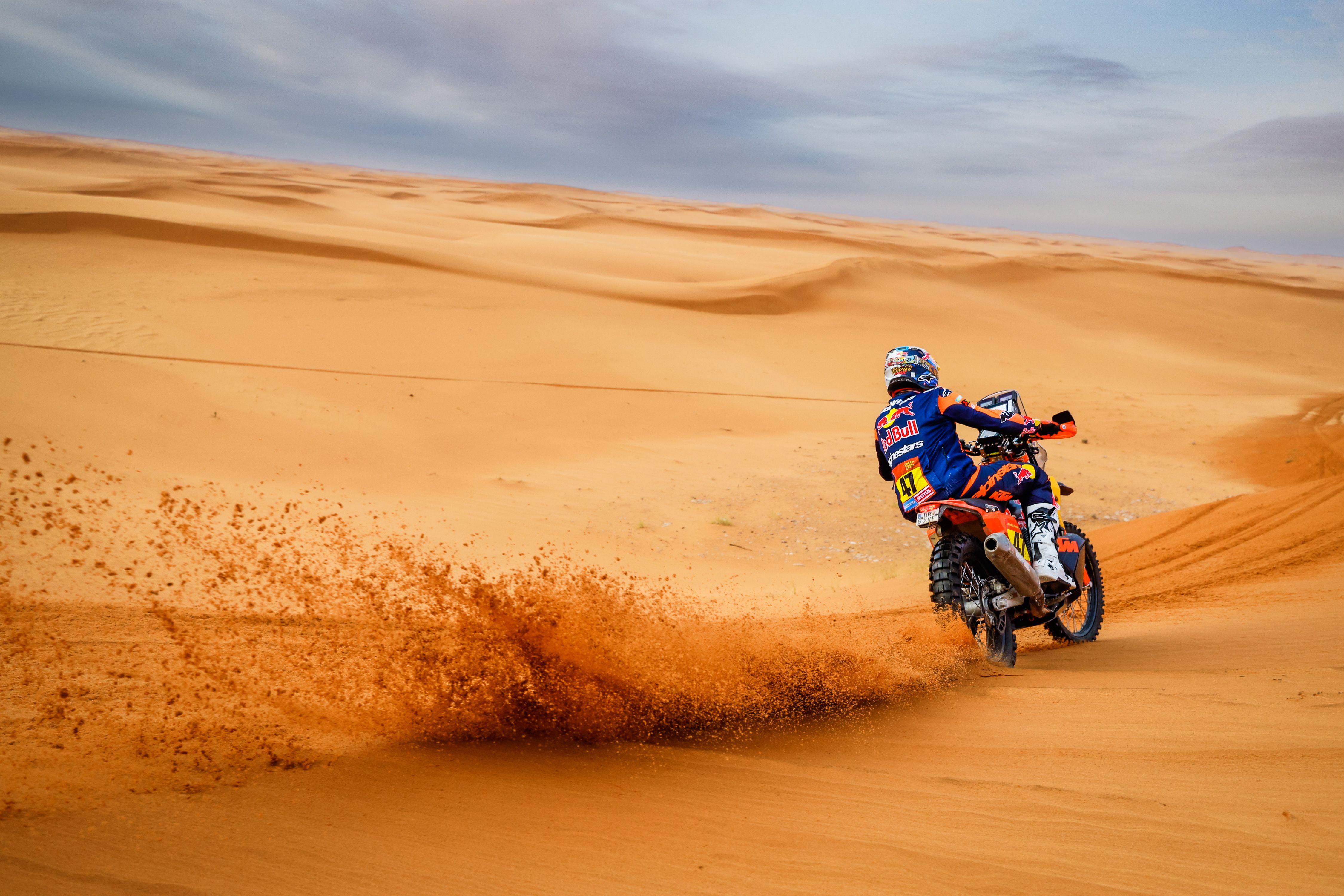 Kevin Benavides en la etapa 9 del Dakar 2023
