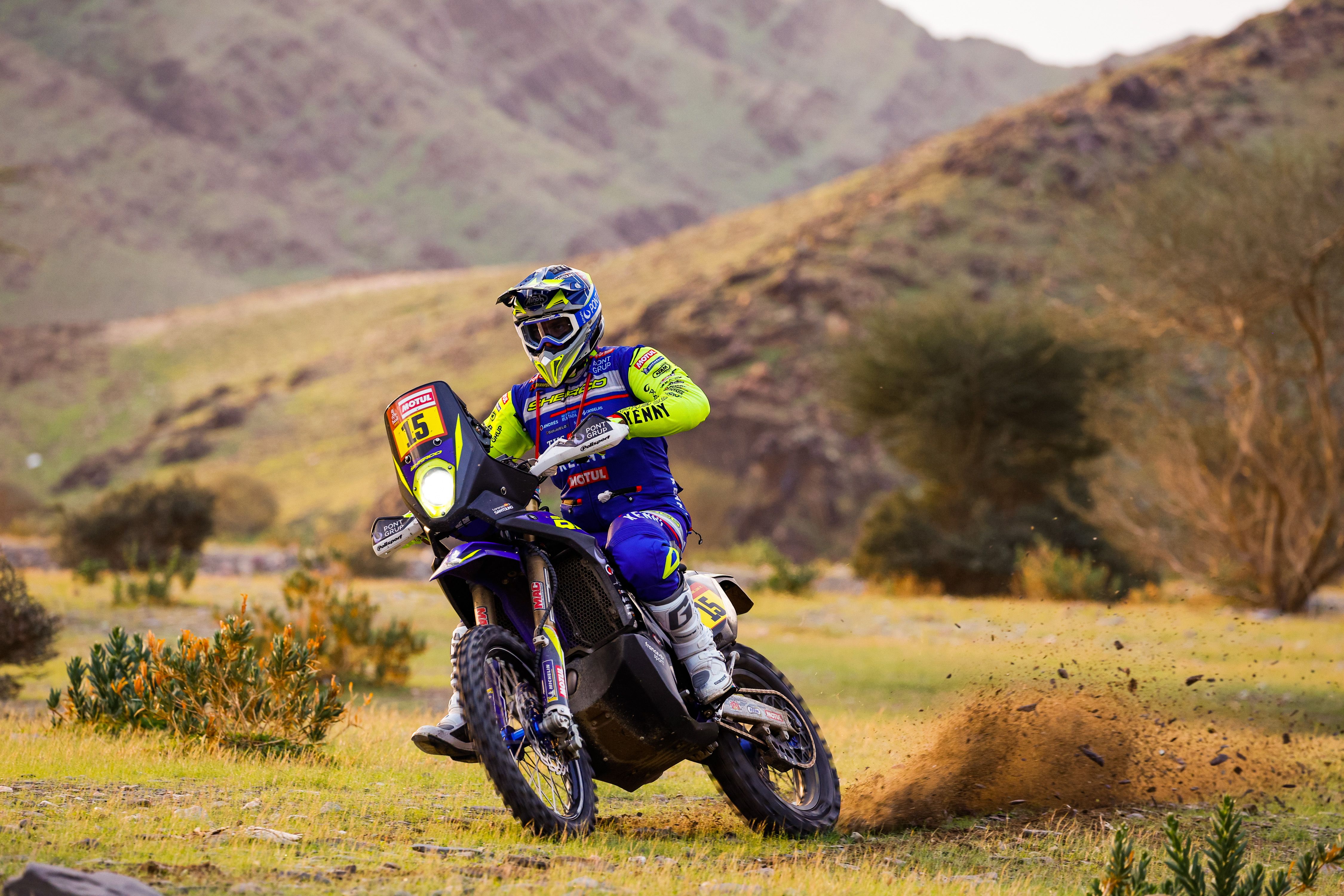 Lorenzo Santolino en la etapa 2 del Dakar 2023