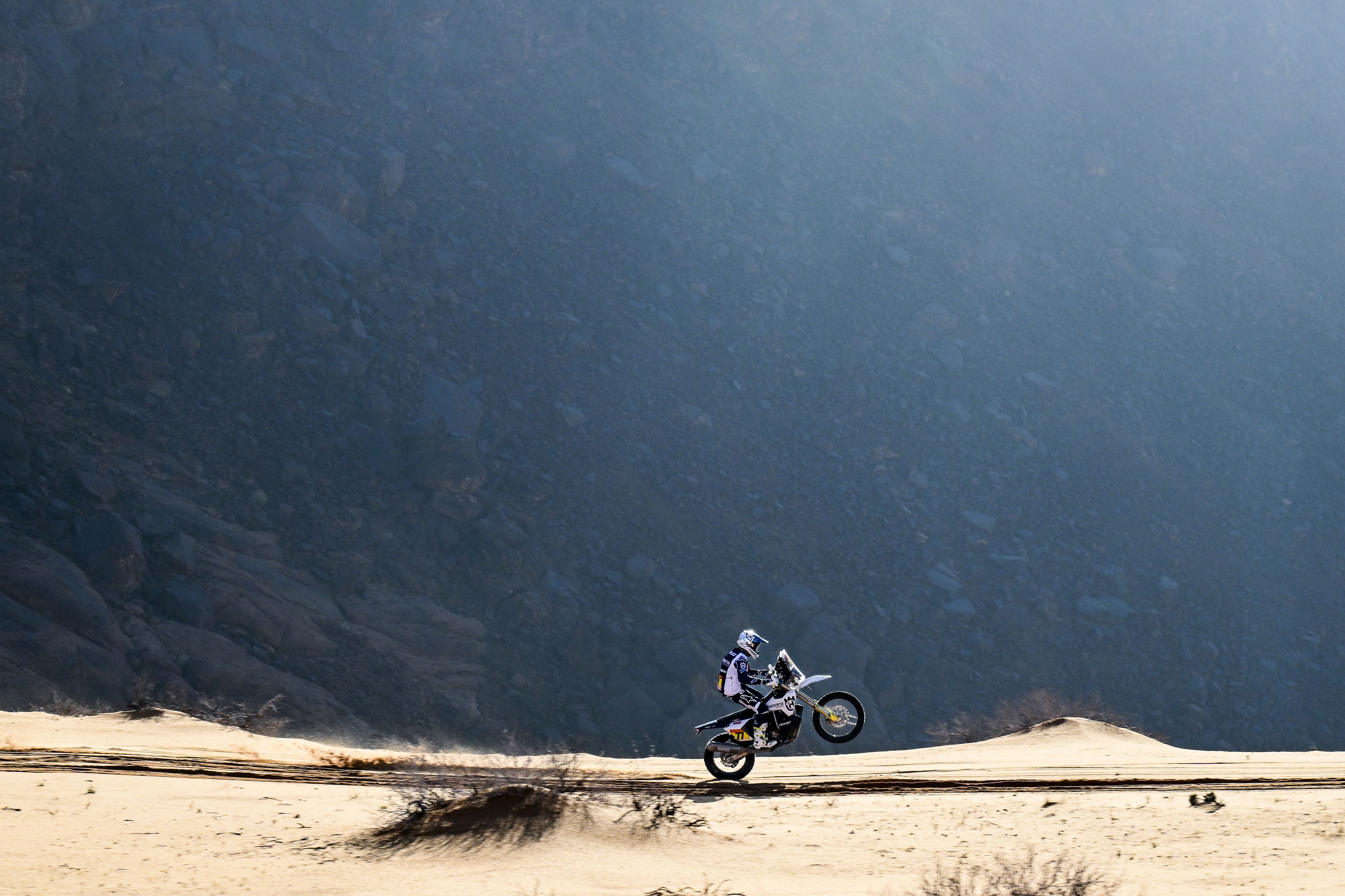 Luciano Benavides en la etapa 4 del Dakar 2023