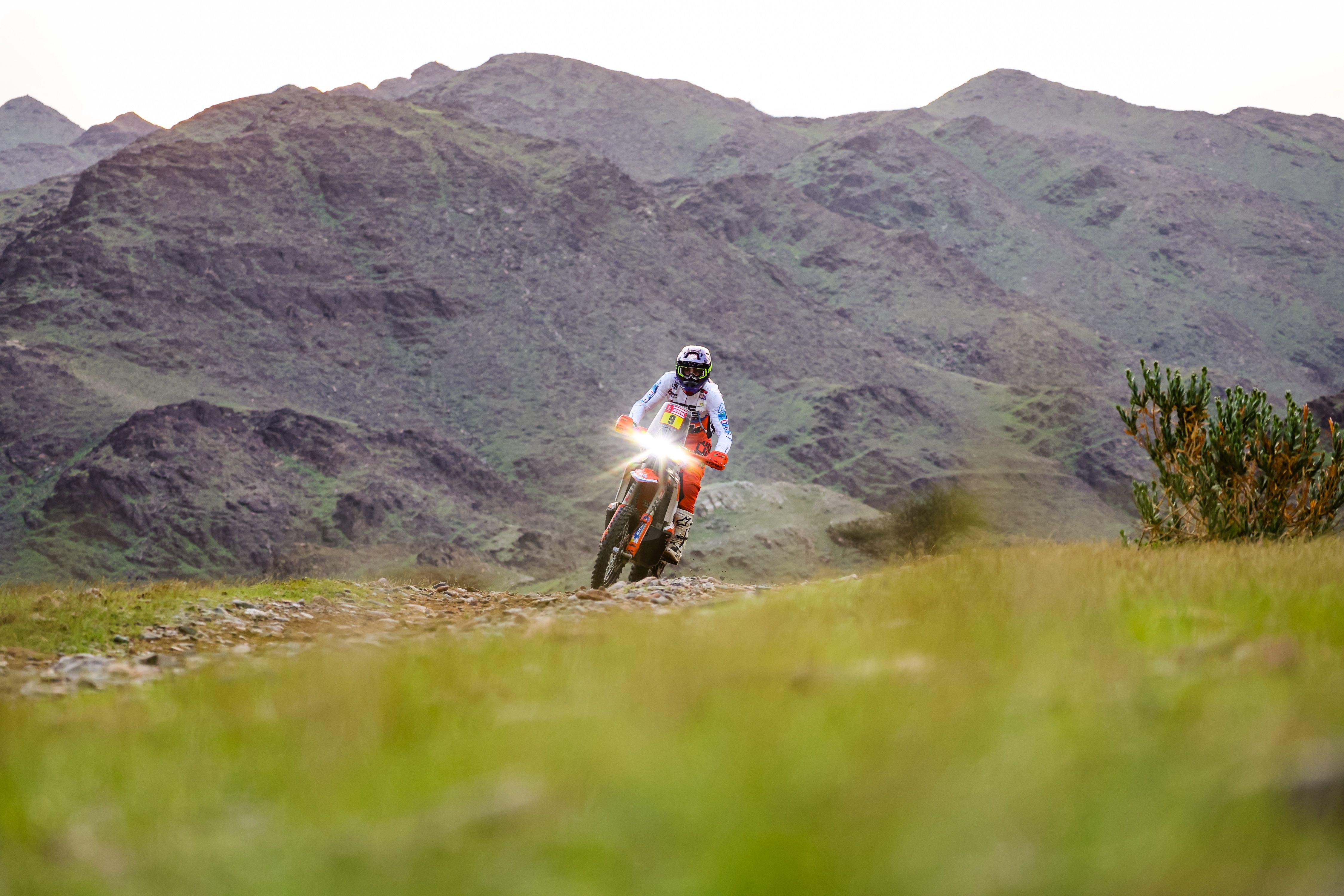 Mason Klein en la etapa 2 del Dakar 2023