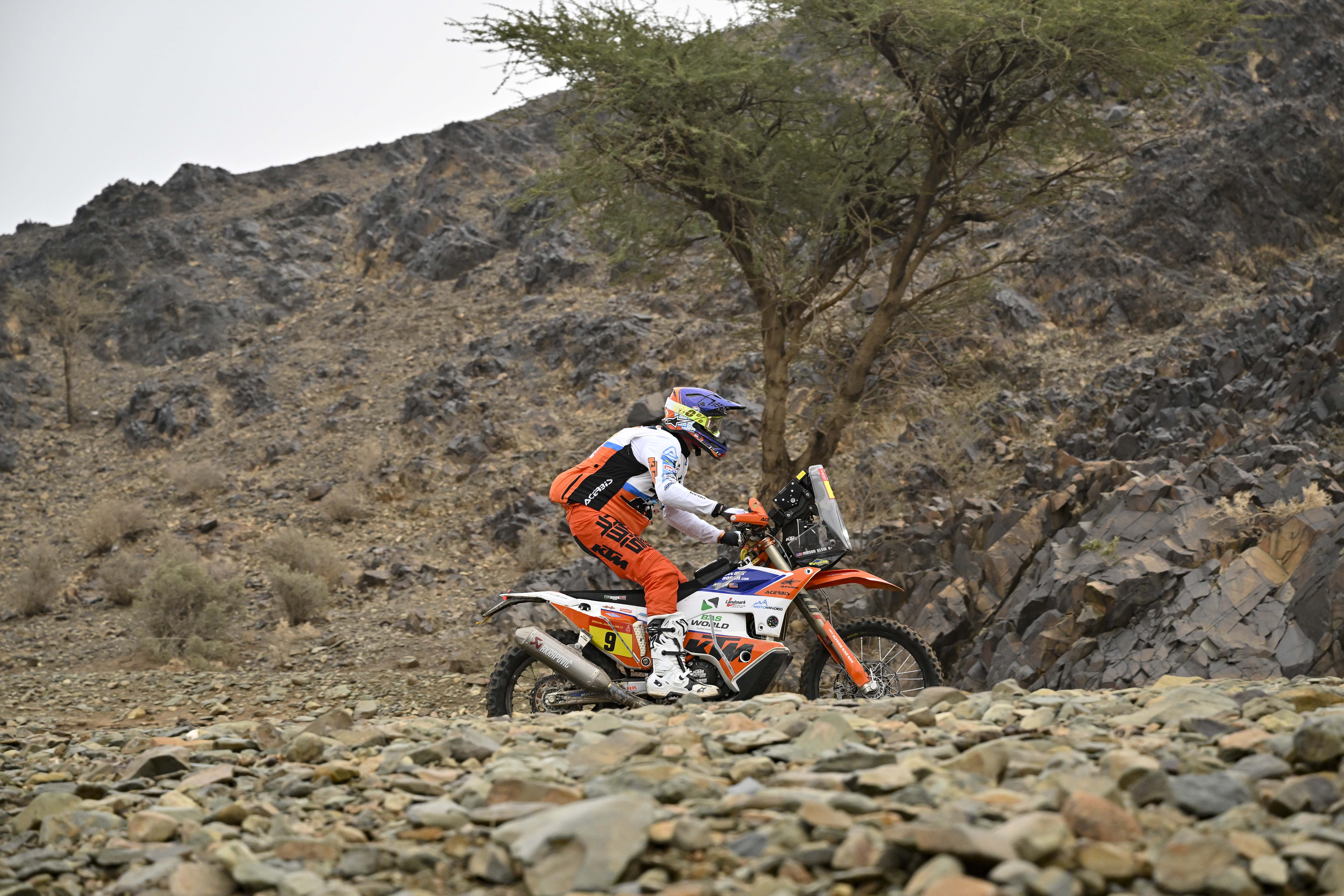 Mason Klein en la etapa 8 del Dakar 2023